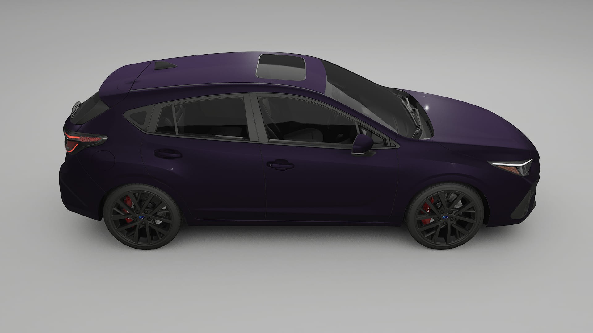 Subaru Impreza GU TPU Lackskyddsfilm | VIOLET Färgskiftande PPF – Komplett Förskuret Kit