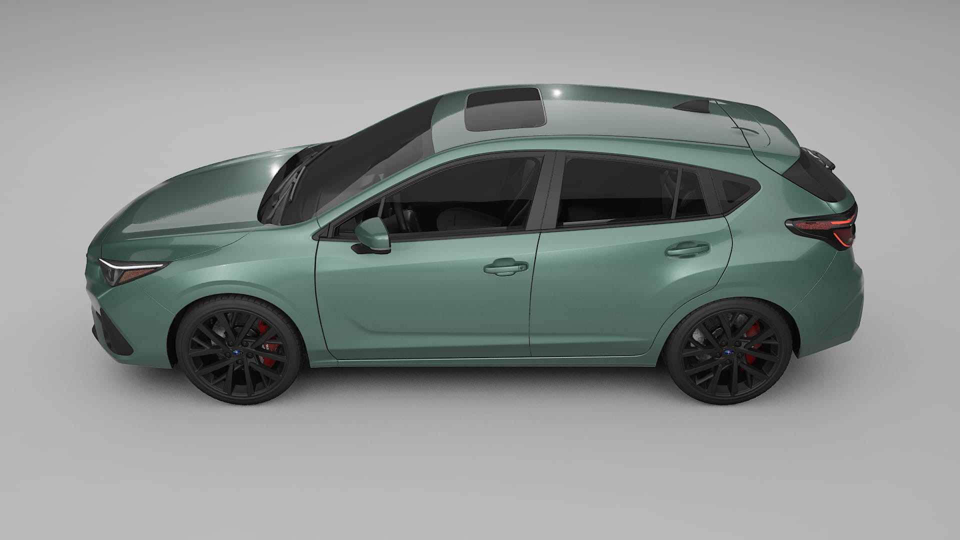 Subaru Impreza GU TPU Lackskyddsfilm | EVERGREEN Färgskiftande PPF – Komplett Förskuret Kit