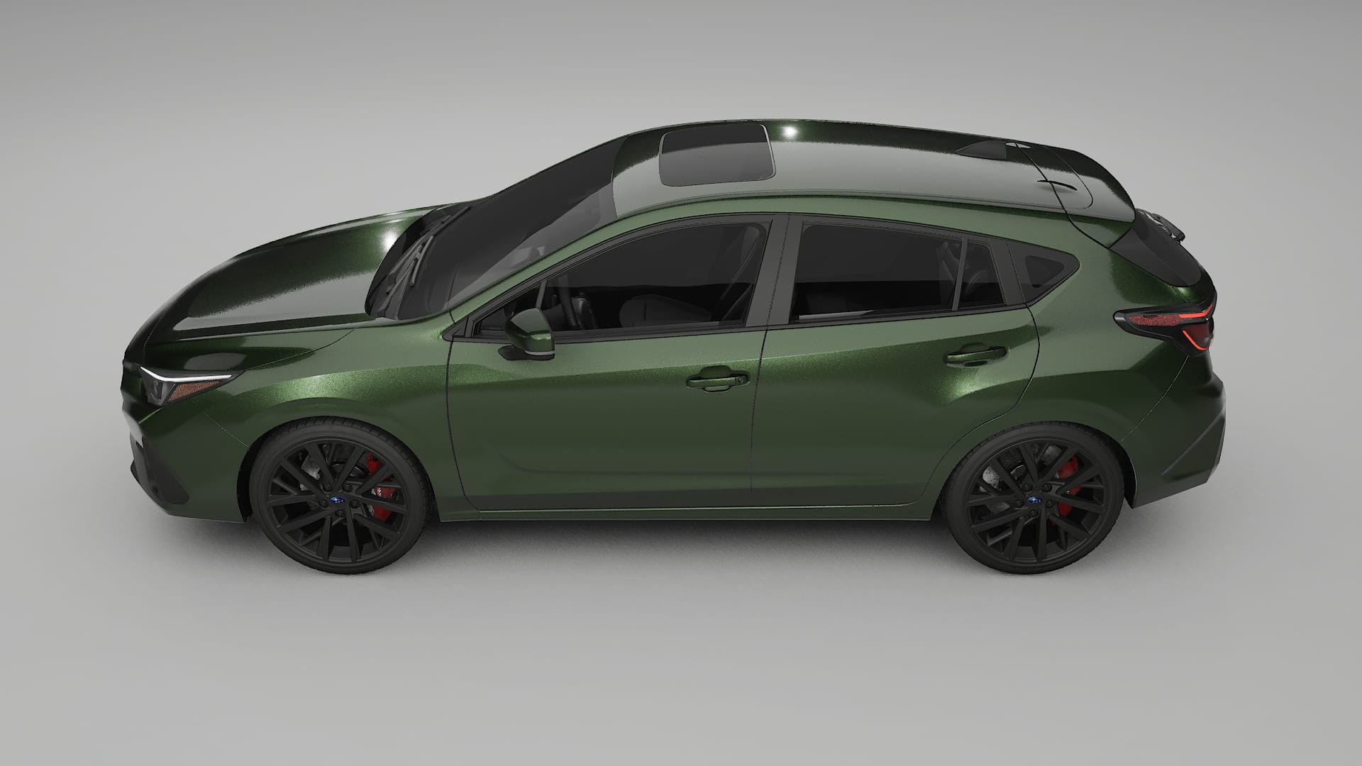 Subaru Impreza GU TPU Lackskyddsfilm | LAGOON Färgskiftande PPF – Komplett Förskuret Kit