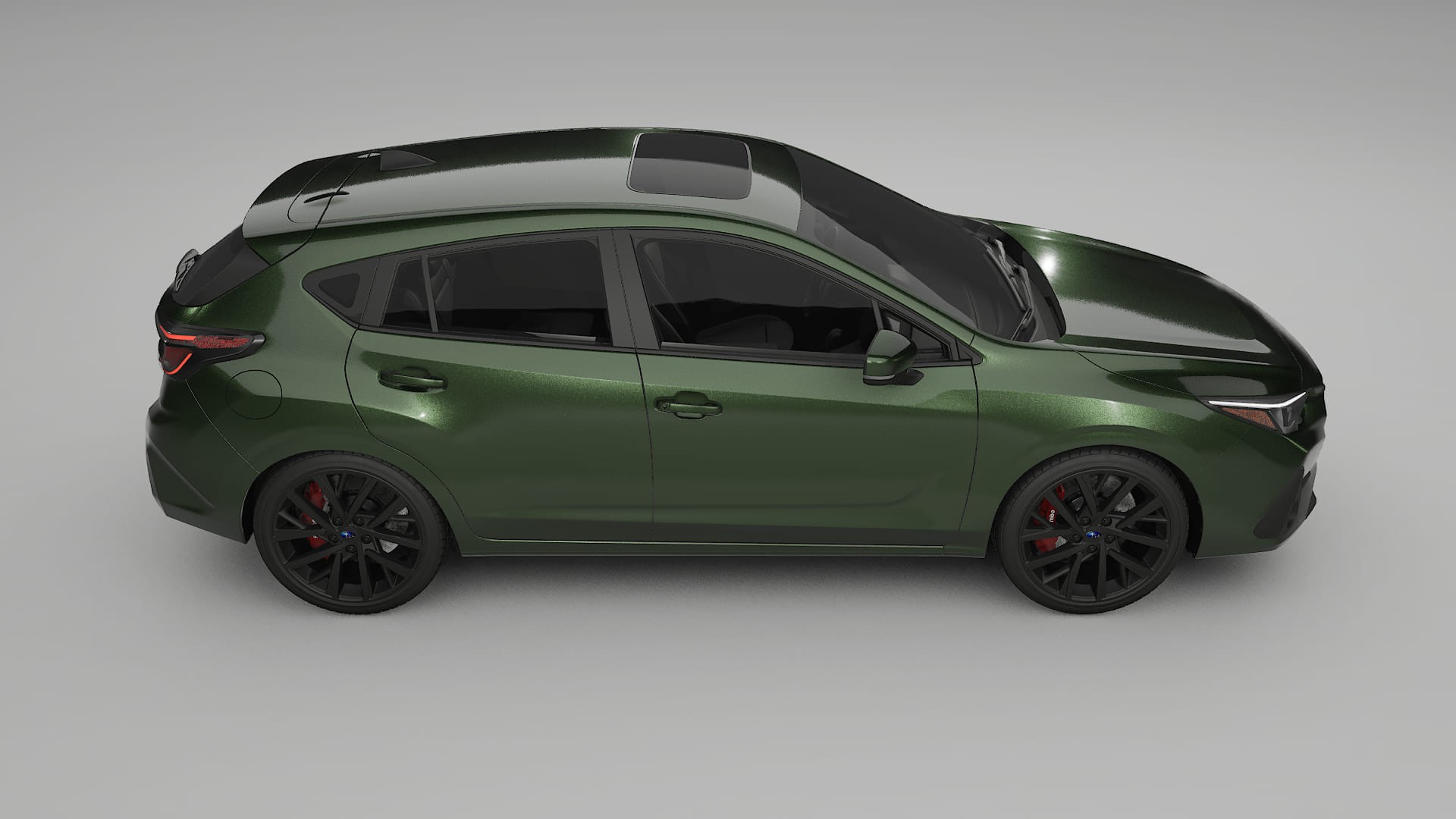 Subaru Impreza GU TPU Lackskyddsfilm | LAGOON Färgskiftande PPF – Komplett Förskuret Kit