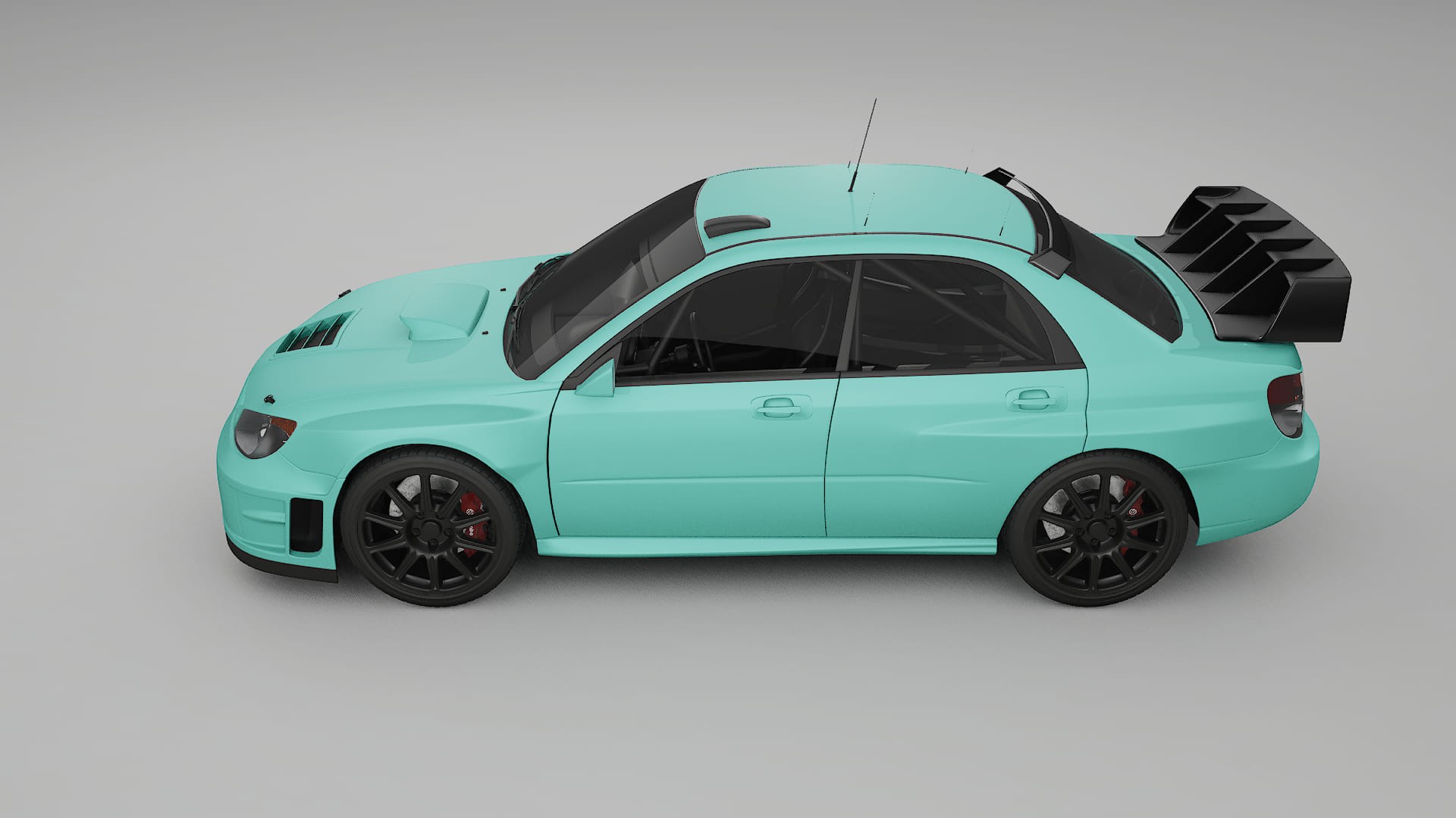 Subaru Impreza WRC GD TPU Lackskyddsfilm | FROST Färgskiftande PPF – Komplett Förskuret Kit