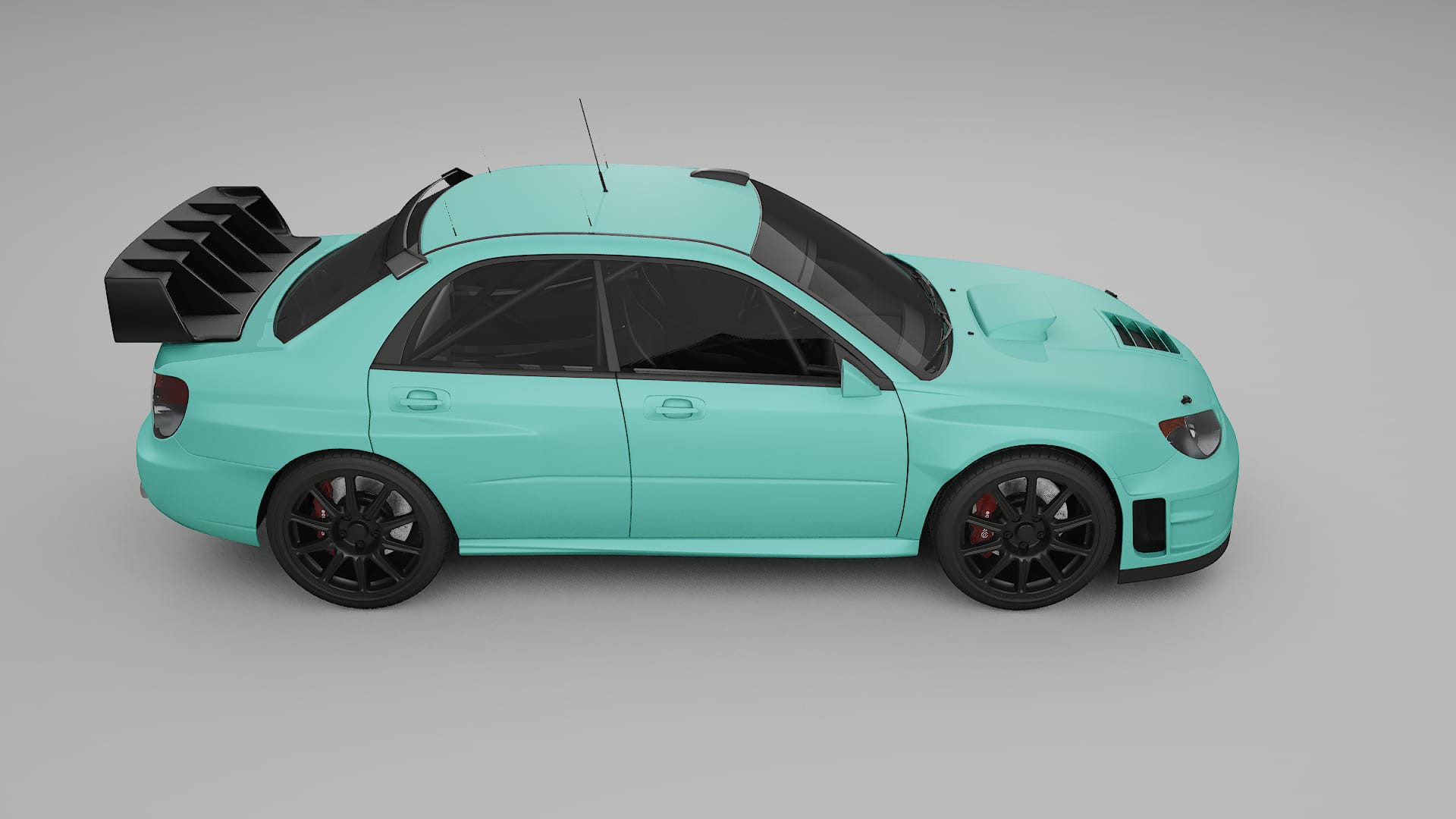 Subaru Impreza WRC GD TPU Lackskyddsfilm | FROST Färgskiftande PPF – Komplett Förskuret Kit