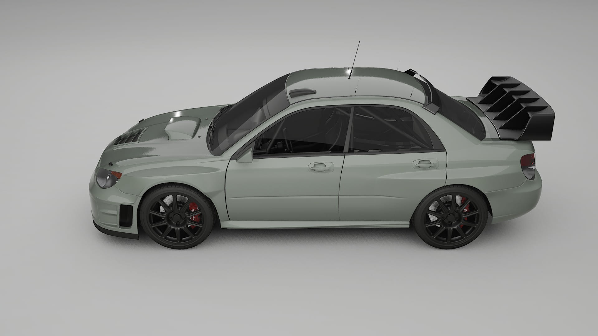 Subaru Impreza WRC GD TPU Lackskyddsfilm | SLATE Färgskiftande PPF – Komplett Förskuret Kit