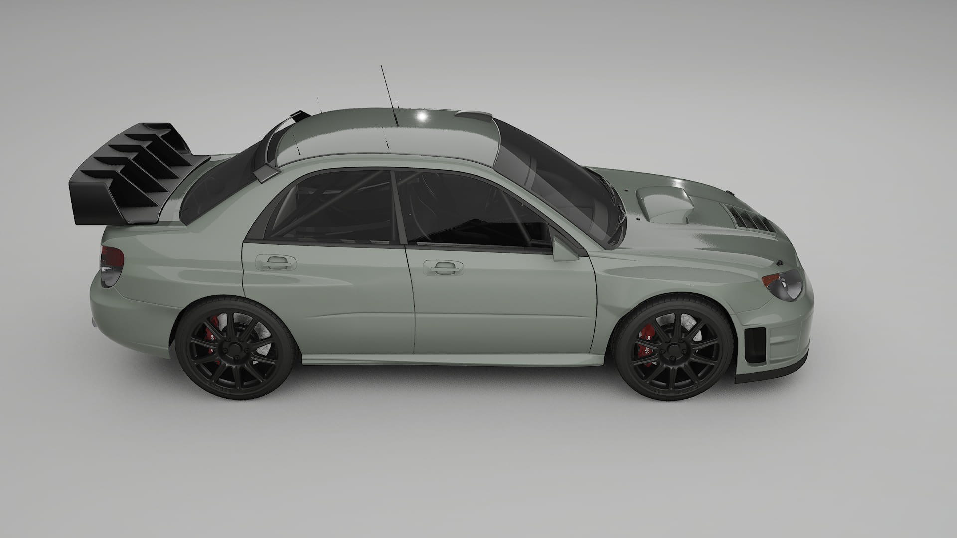 Subaru Impreza WRC GD TPU Lackskyddsfilm | SLATE Färgskiftande PPF – Komplett Förskuret Kit