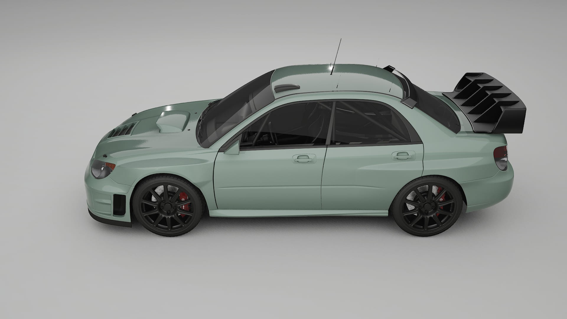 Subaru Impreza WRC GD TPU Lackskyddsfilm | CINDER Färgskiftande PPF – Komplett Förskuret Kit