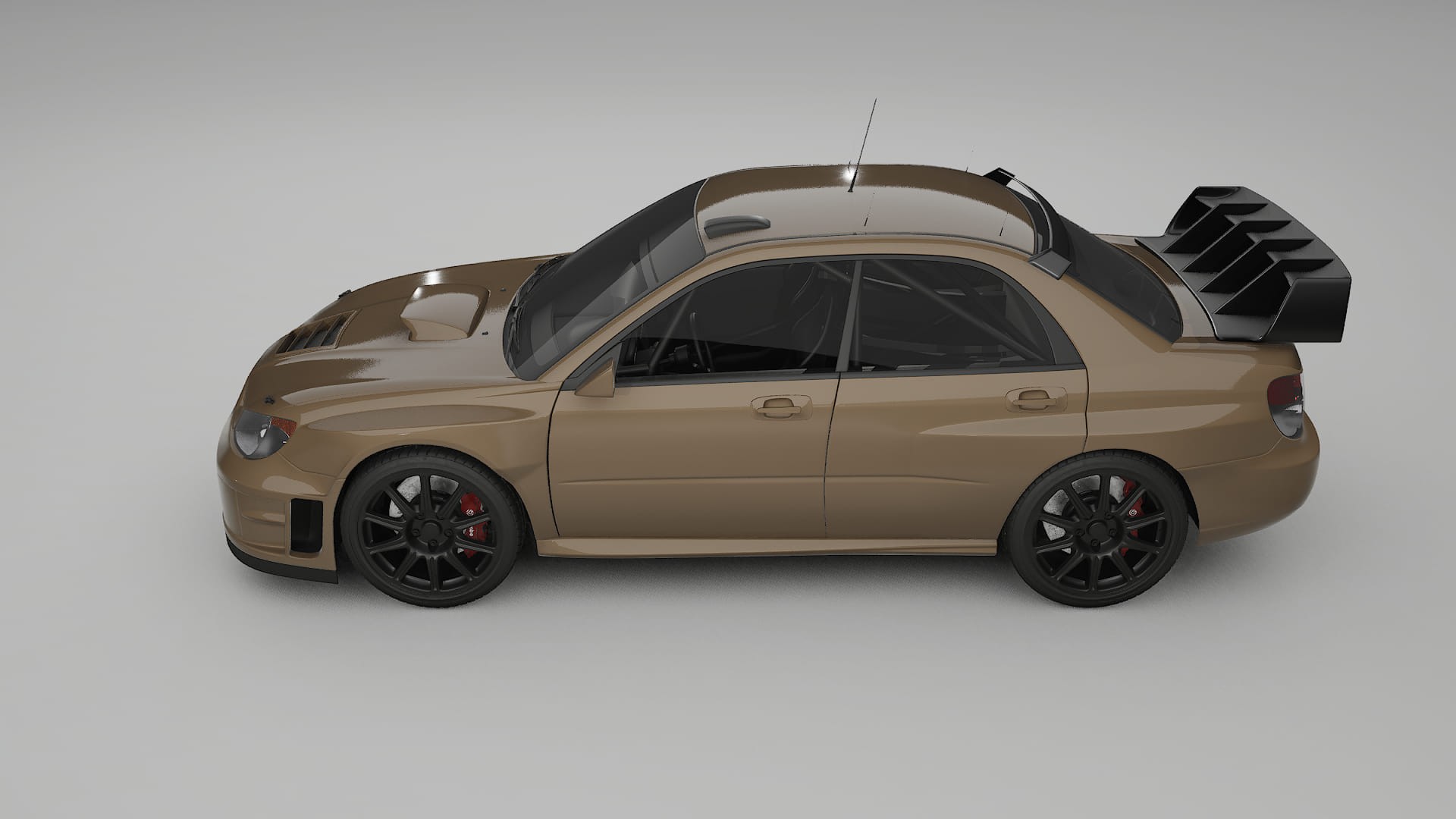 Subaru Impreza WRC GD TPU Lackskyddsfilm | SAHARA Färgskiftande PPF – Komplett Förskuret Kit