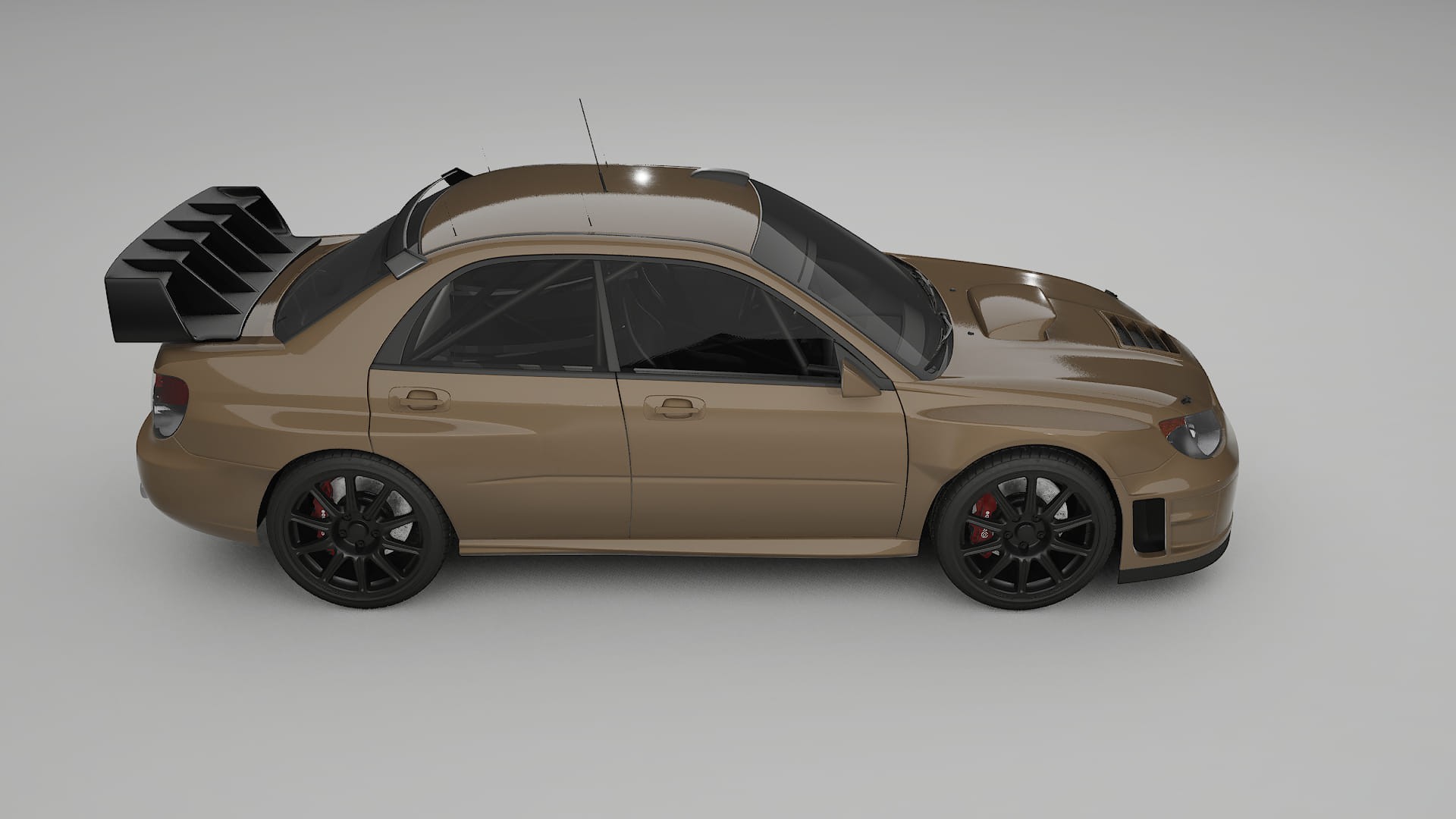 Subaru Impreza WRC GD TPU Lackskyddsfilm | SAHARA Färgskiftande PPF – Komplett Förskuret Kit