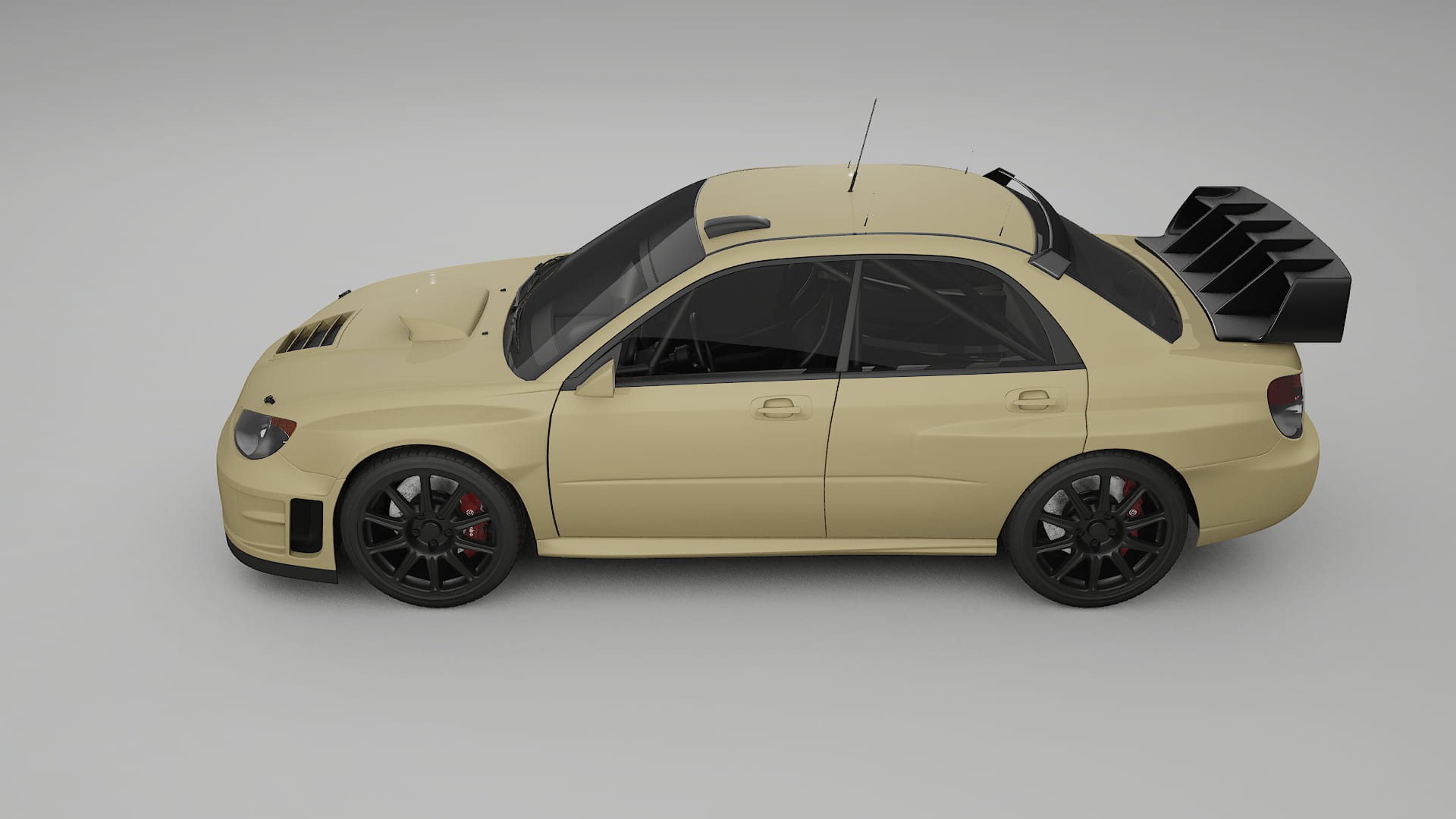 Subaru Impreza WRC GD TPU Lackskyddsfilm | SAND Färgskiftande PPF – Komplett Förskuret Kit