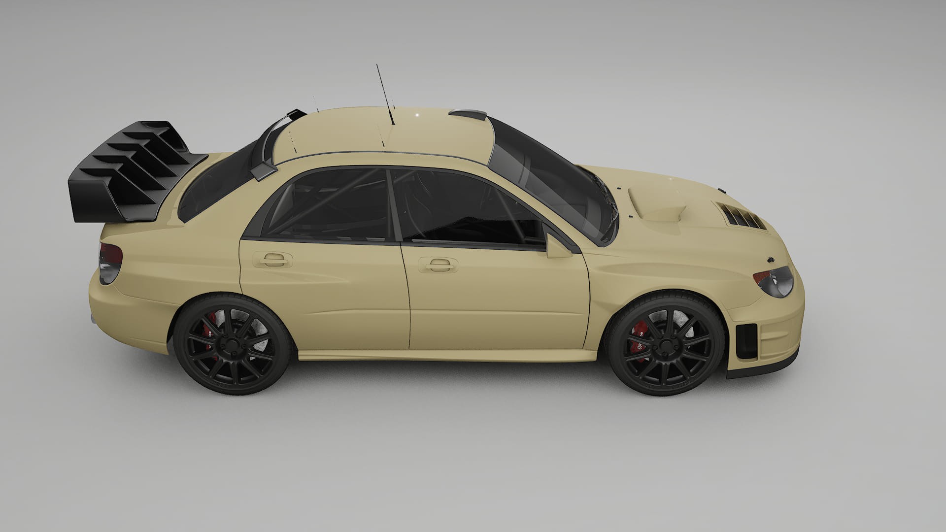 Subaru Impreza WRC GD TPU Lackskyddsfilm | SAND Färgskiftande PPF – Komplett Förskuret Kit