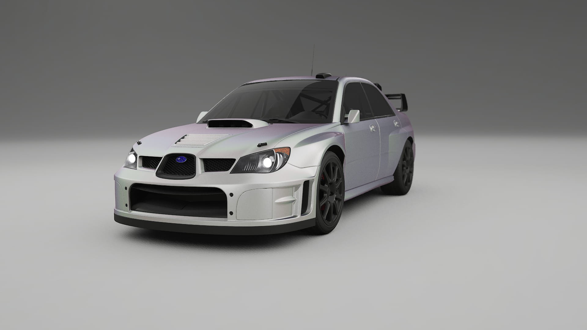 Subaru Impreza WRC GD TPU Lackskyddsfilm | NEBULA Färgskiftande PPF – Komplett Förskuret Kit