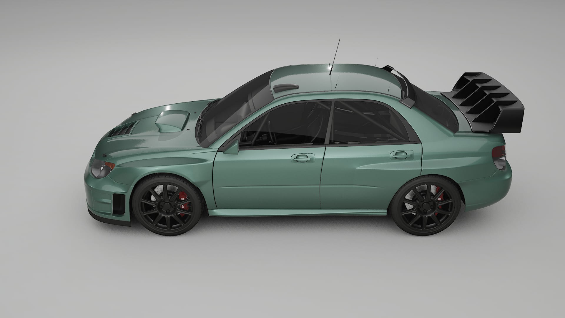 Subaru Impreza WRC GD TPU Lackskyddsfilm | EVERGREEN Färgskiftande PPF – Komplett Förskuret Kit