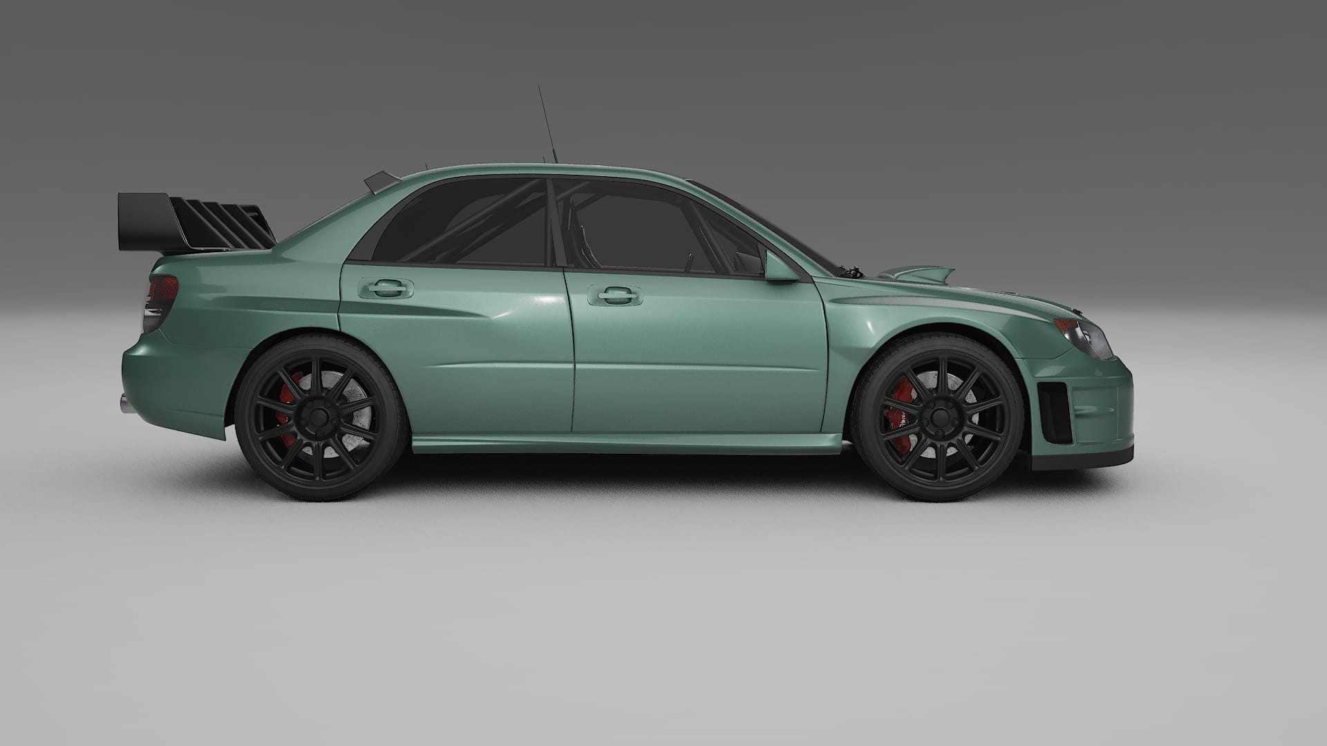 Subaru Impreza WRC GD TPU Lackskyddsfilm | EVERGREEN Färgskiftande PPF – Komplett Förskuret Kit