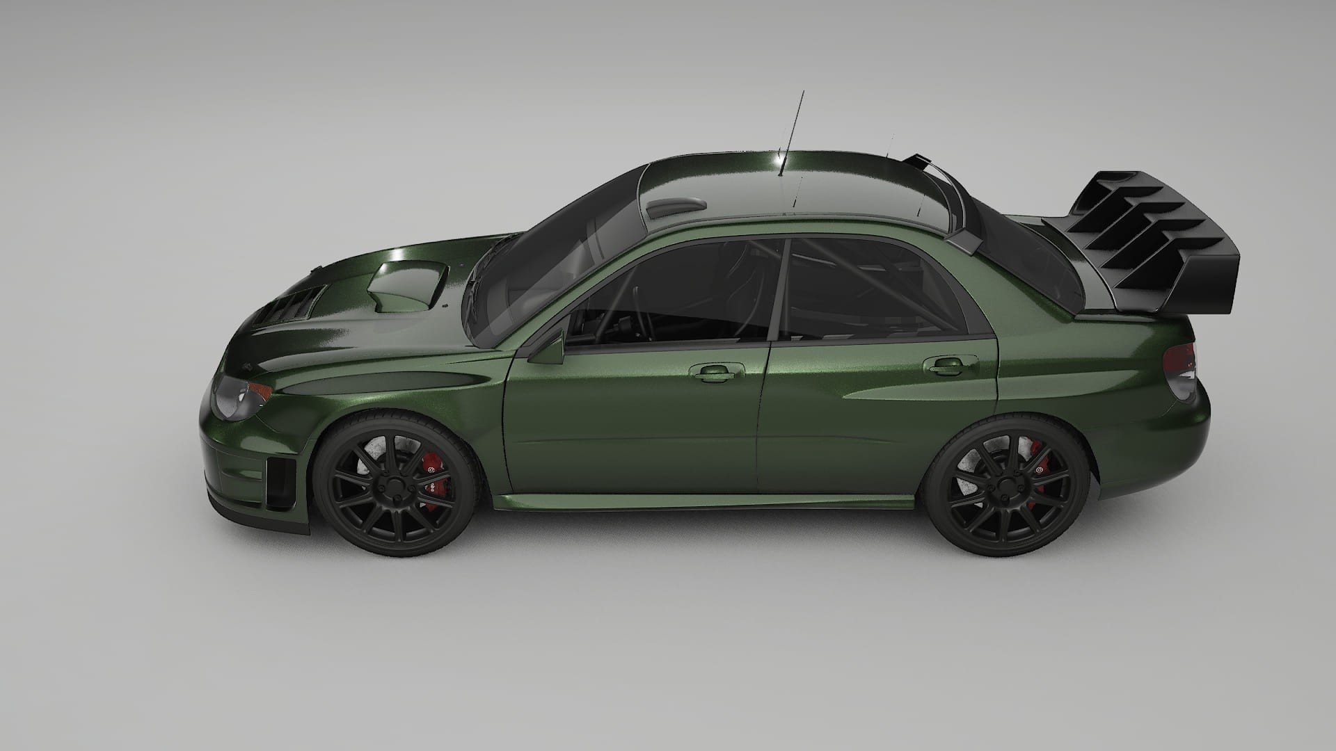 Subaru Impreza WRC GD TPU Lackskyddsfilm | LAGOON Färgskiftande PPF – Komplett Förskuret Kit