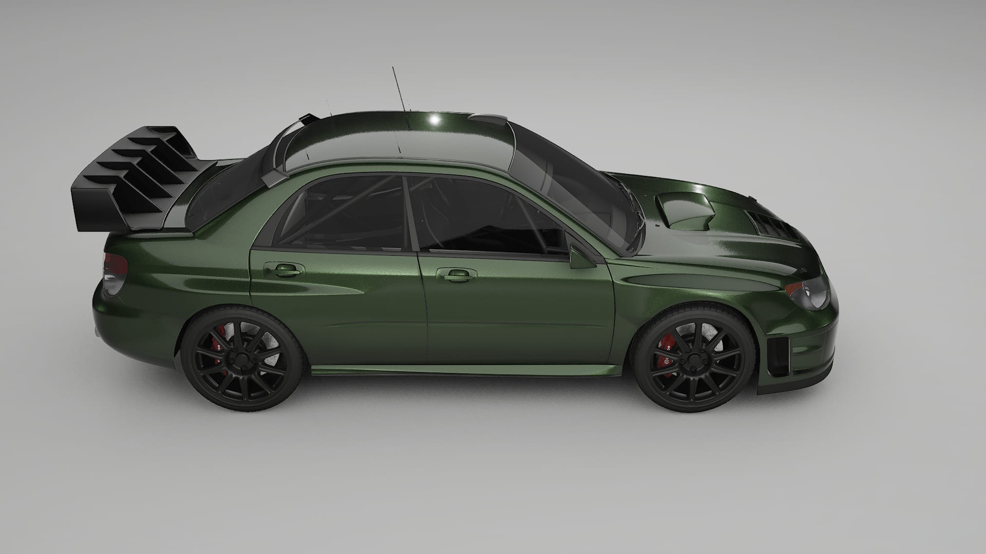 Subaru Impreza WRC GD TPU Lackskyddsfilm | LAGOON Färgskiftande PPF – Komplett Förskuret Kit