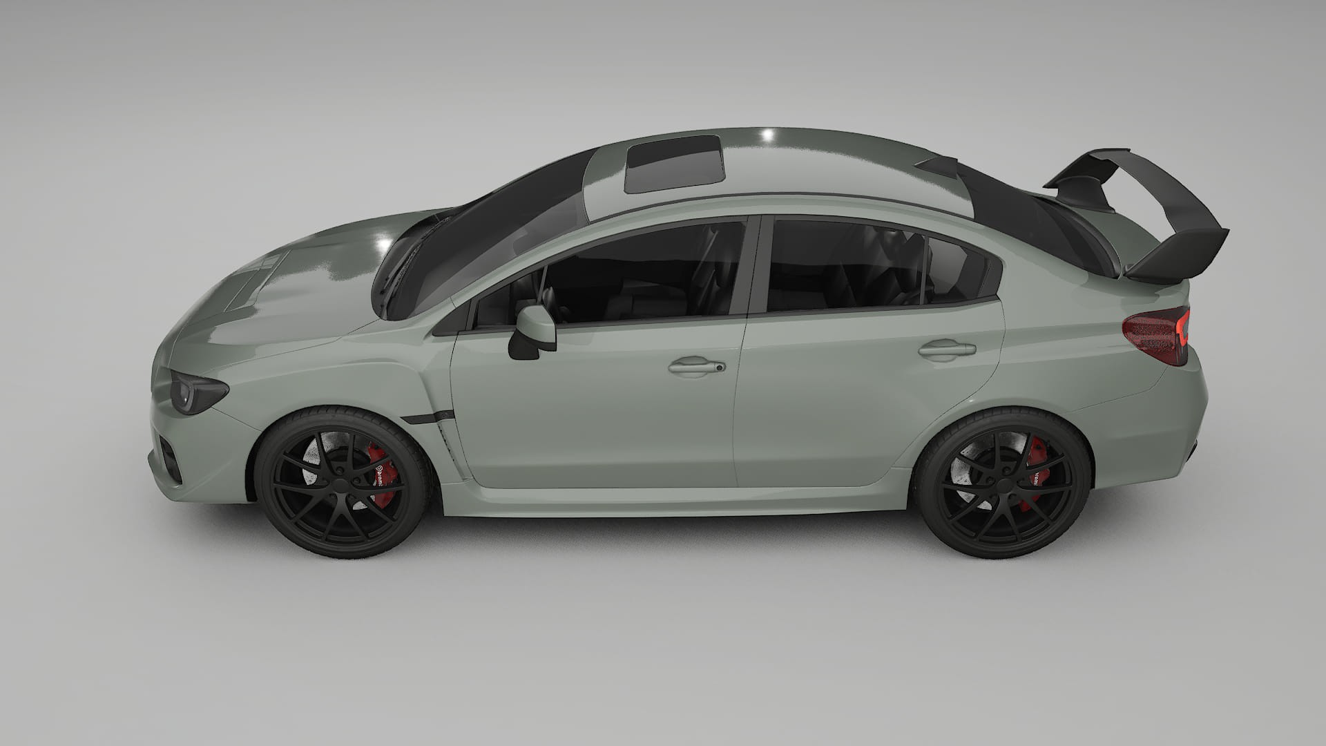 Subaru Impreza WRX Sti VA prefacelift pre LCI TPU Lackskyddsfilm | SLATE Färgskiftande PPF – Komplett Förskuret Kit