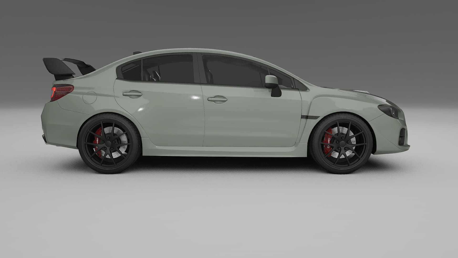 Subaru Impreza WRX Sti VA prefacelift pre LCI TPU Lackskyddsfilm | SLATE Färgskiftande PPF – Komplett Förskuret Kit