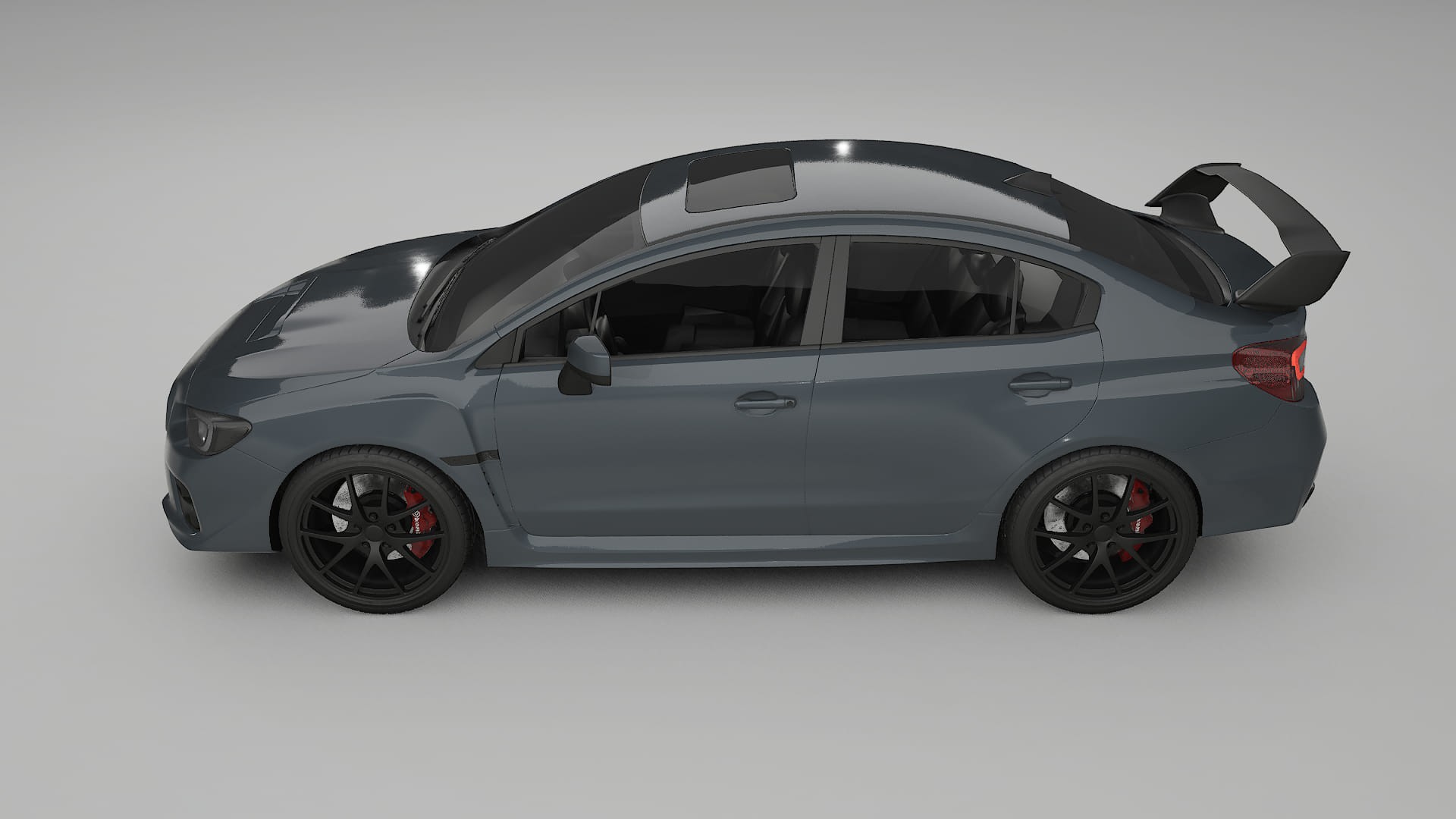 Subaru Impreza WRX Sti VA prefacelift pre LCI TPU Lackskyddsfilm | GRANITE Färgskiftande PPF – Komplett Förskuret Kit
