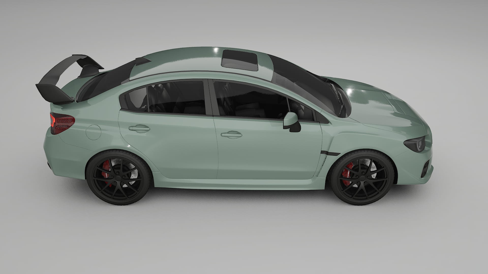 Subaru Impreza WRX Sti VA prefacelift pre LCI TPU Lackskyddsfilm | CINDER Färgskiftande PPF – Komplett Förskuret Kit