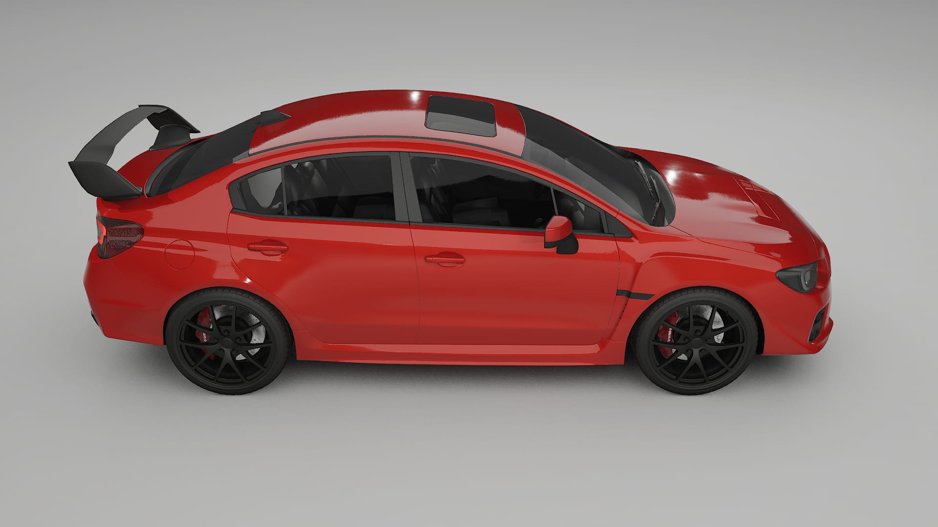 Subaru Impreza WRX Sti VA prefacelift pre LCI TPU Lackskyddsfilm | BLAZE Färgskiftande PPF – Komplett Förskuret Kit