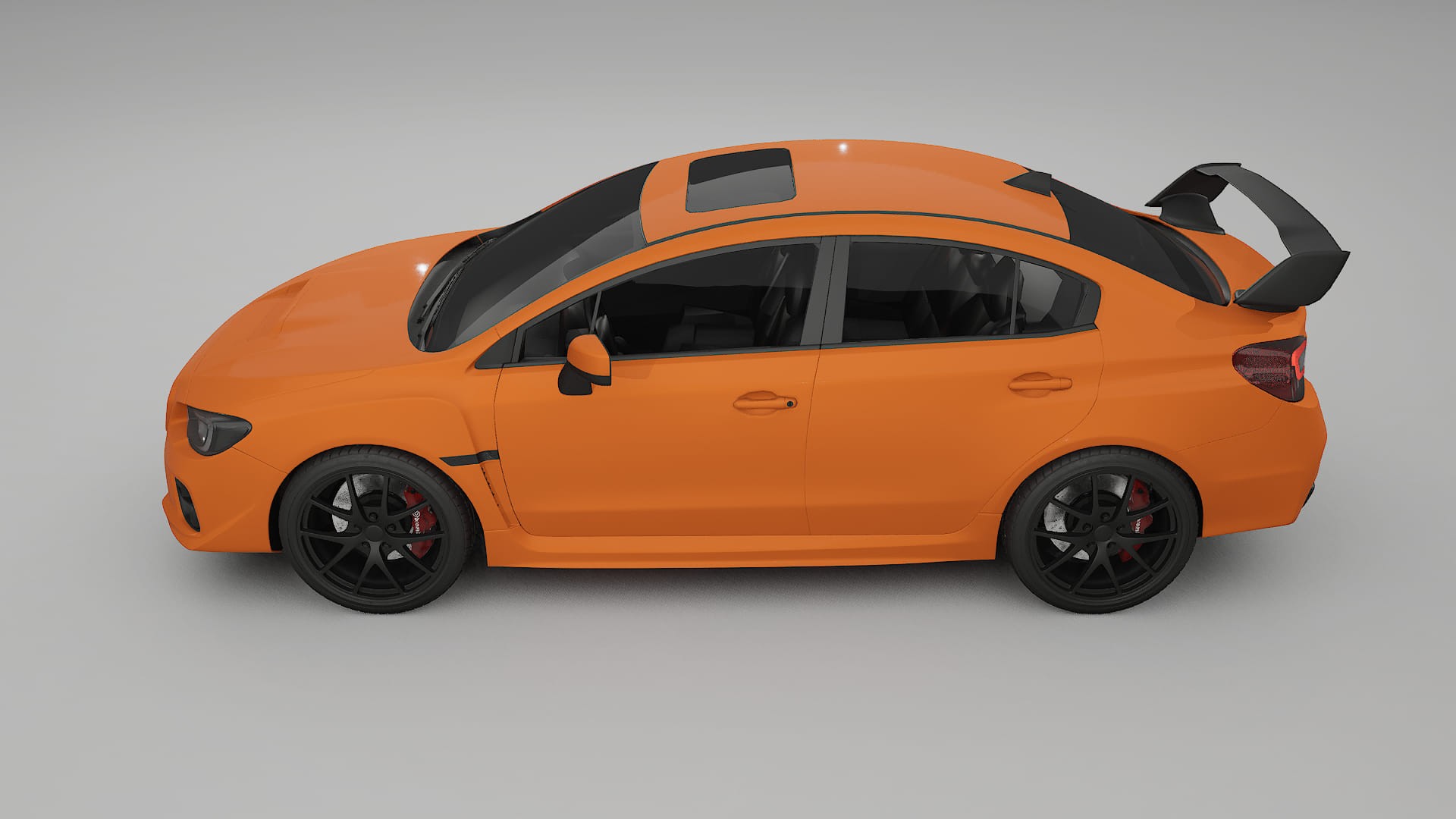 Subaru Impreza WRX Sti VA prefacelift pre LCI TPU Lackskyddsfilm | ROCKET Färgskiftande PPF – Komplett Förskuret Kit