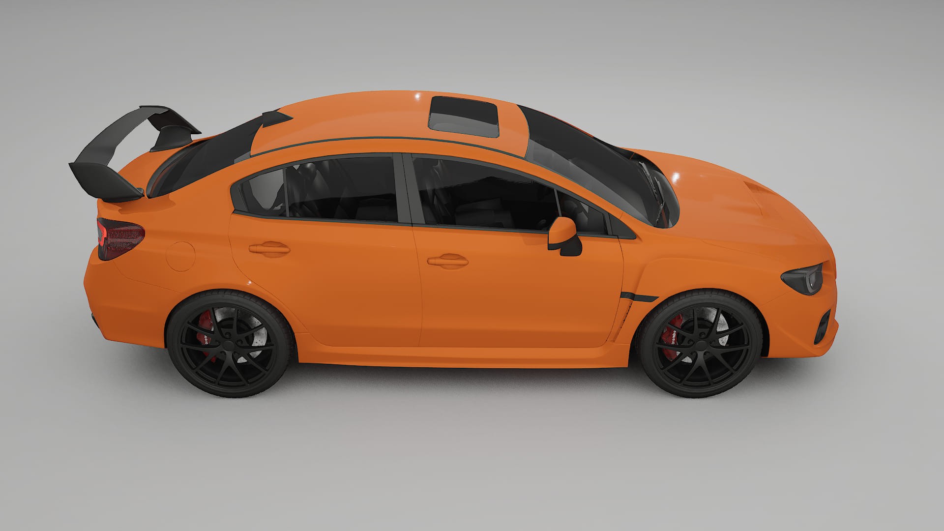 Subaru Impreza WRX Sti VA prefacelift pre LCI TPU Lackskyddsfilm | ROCKET Färgskiftande PPF – Komplett Förskuret Kit