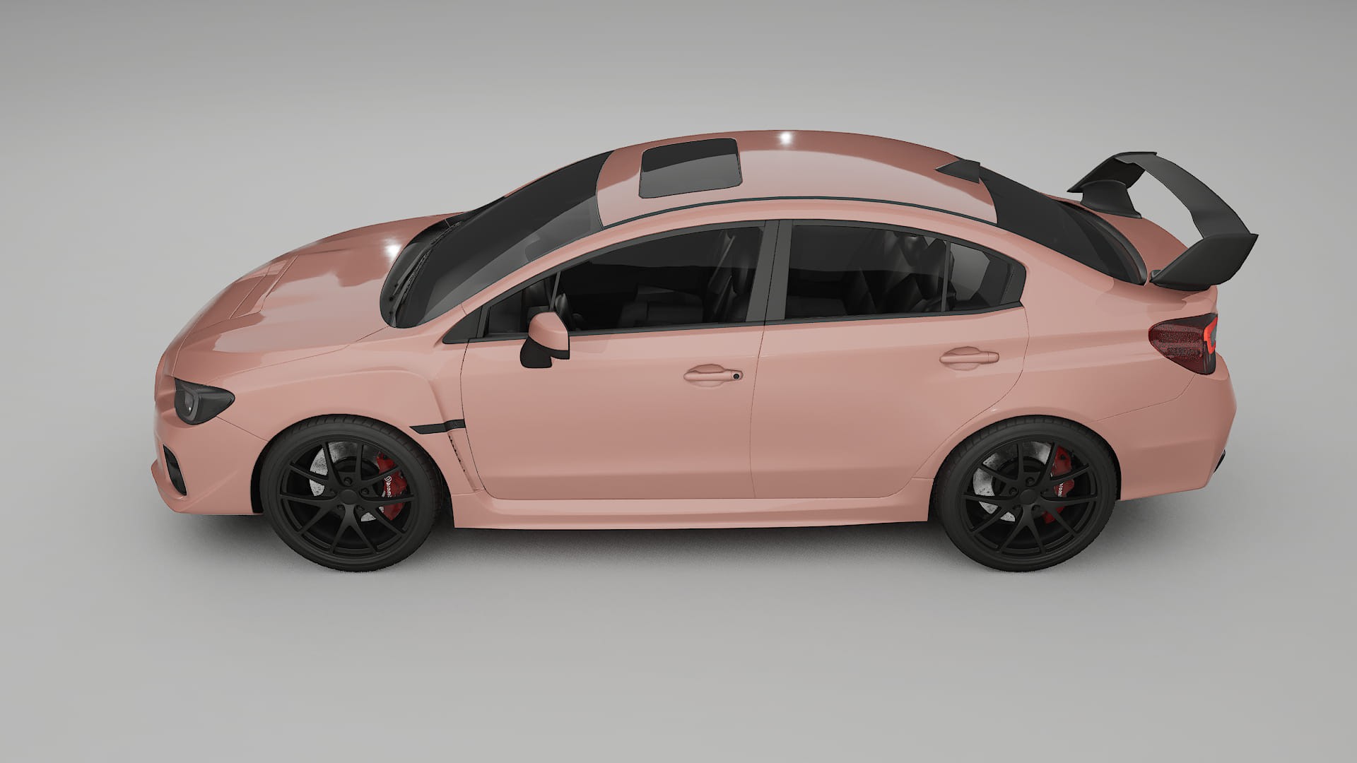 Subaru Impreza WRX Sti VA prefacelift pre LCI TPU Lackskyddsfilm | BLUSH Färgskiftande PPF – Komplett Förskuret Kit