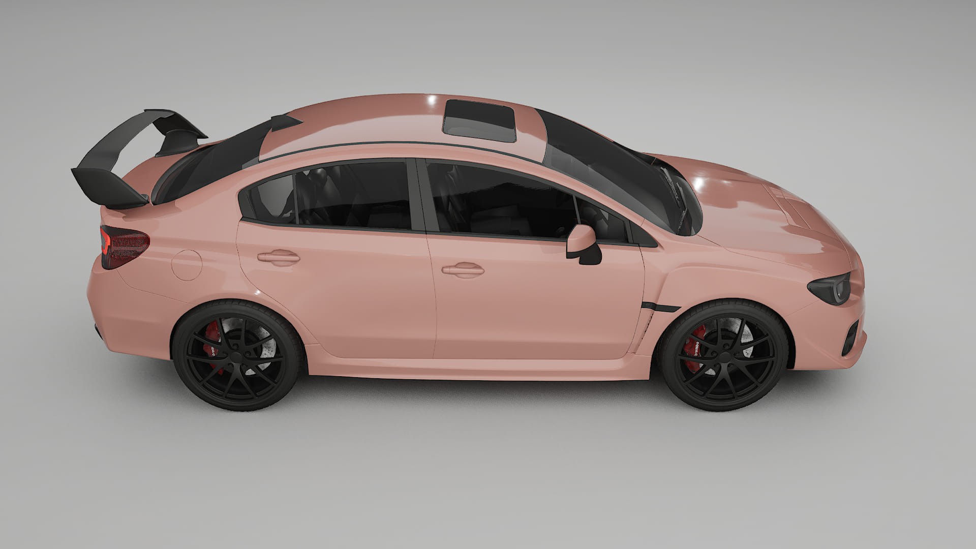 Subaru Impreza WRX Sti VA prefacelift pre LCI TPU Lackskyddsfilm | BLUSH Färgskiftande PPF – Komplett Förskuret Kit