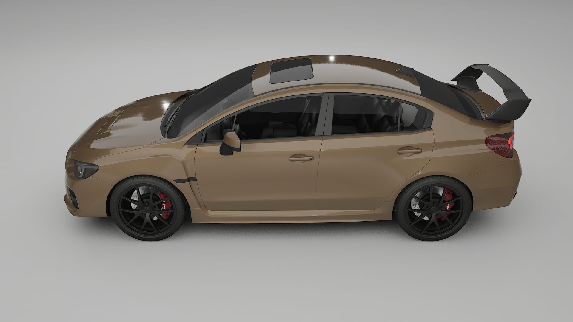 Subaru Impreza WRX Sti VA prefacelift pre LCI TPU Lackskyddsfilm | SAHARA Färgskiftande PPF – Komplett Förskuret Kit
