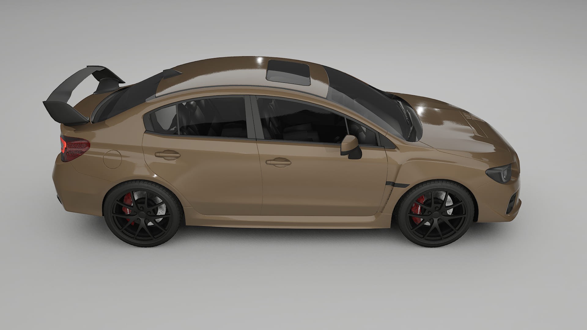 Subaru Impreza WRX Sti VA prefacelift pre LCI TPU Lackskyddsfilm | SAHARA Färgskiftande PPF – Komplett Förskuret Kit