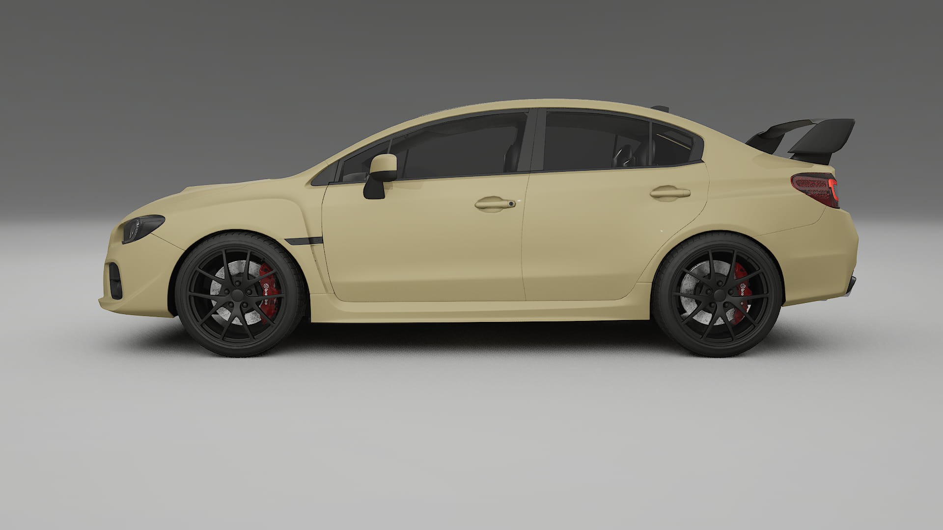 Subaru Impreza WRX Sti VA prefacelift pre LCI TPU Lackskyddsfilm | SAND Färgskiftande PPF – Komplett Förskuret Kit