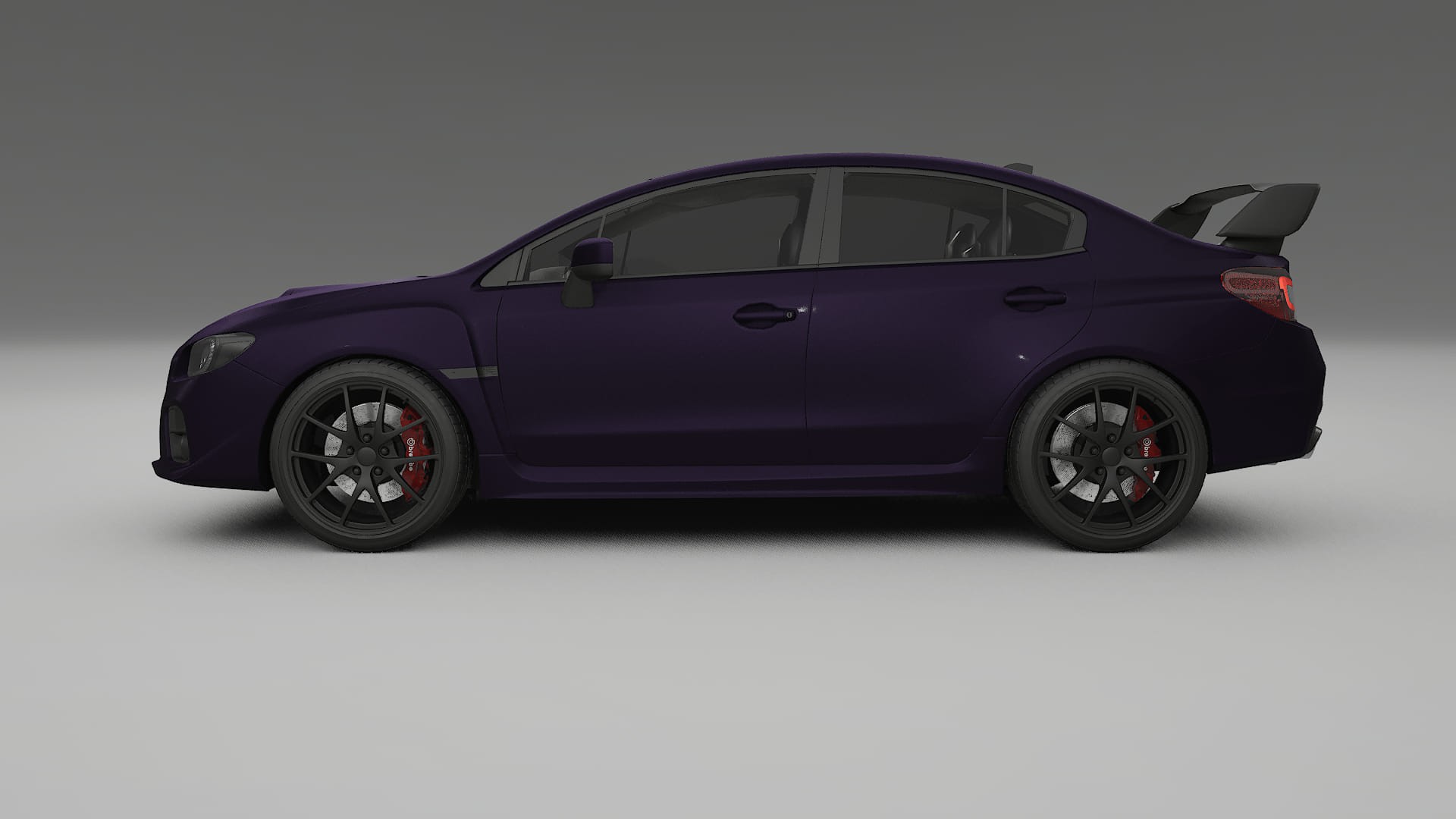 Subaru Impreza WRX Sti VA prefacelift pre LCI TPU Lackskyddsfilm | VIOLET Färgskiftande PPF – Komplett Förskuret Kit