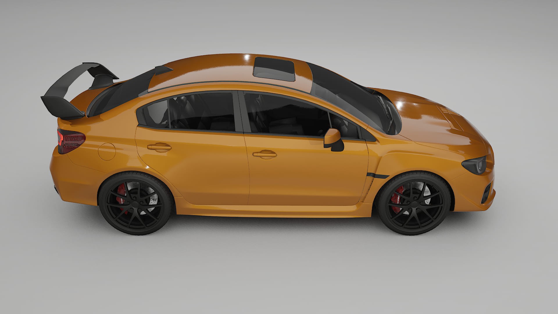Subaru Impreza WRX Sti VA prefacelift pre LCI TPU Lackskyddsfilm | DAISY Färgskiftande PPF – Komplett Förskuret Kit