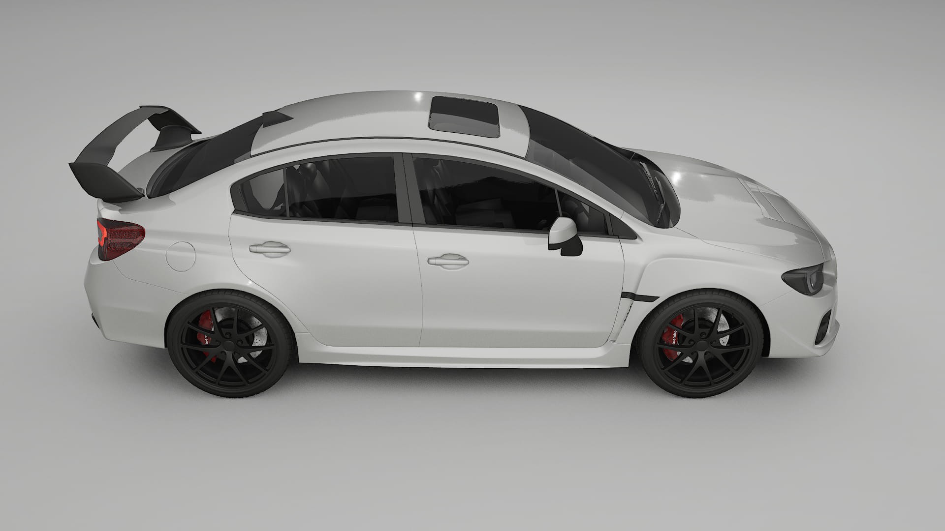 Subaru Impreza WRX Sti VA prefacelift pre LCI TPU Lackskyddsfilm | PEARL Färgskiftande PPF – Komplett Förskuret Kit