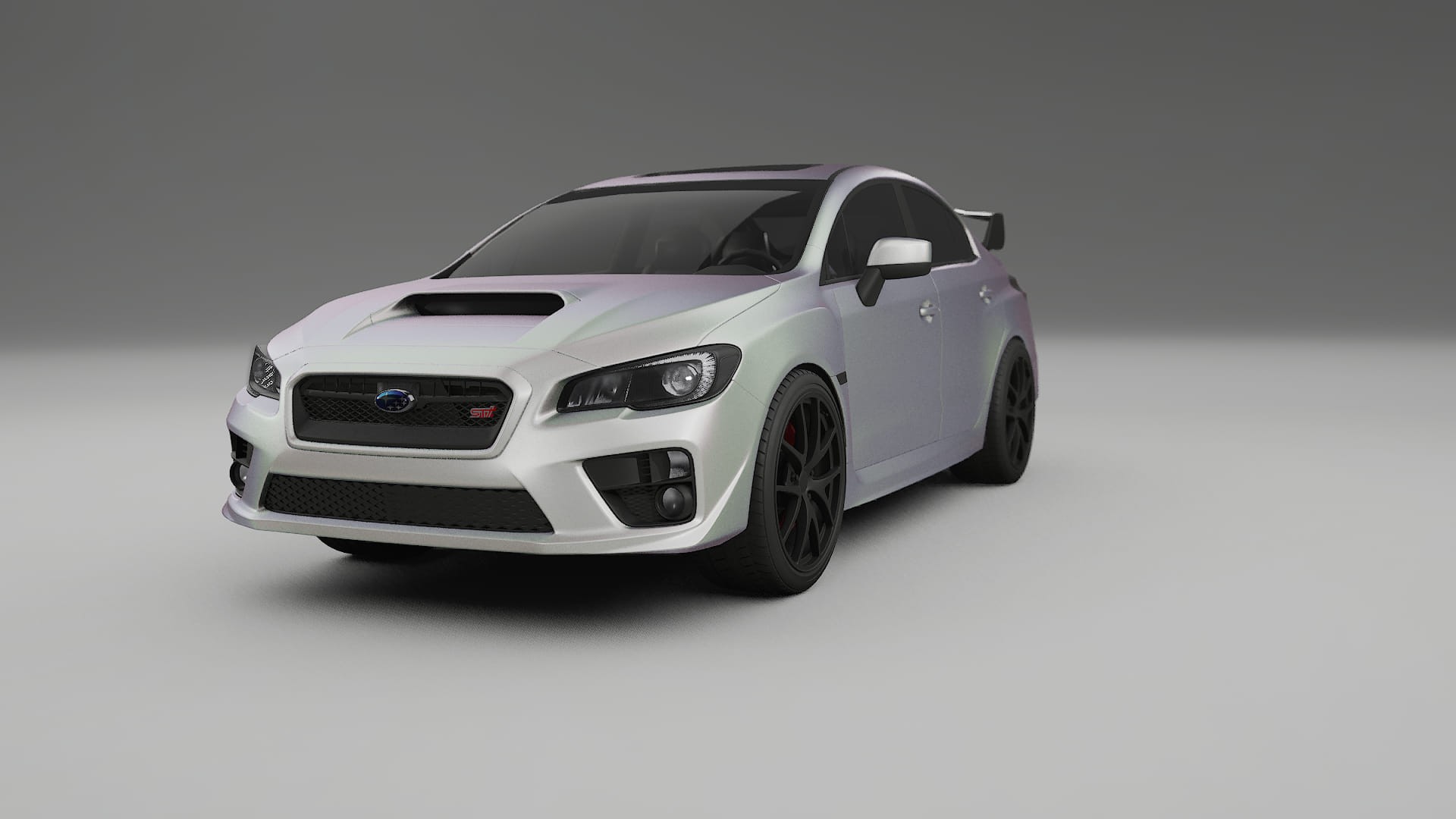Subaru Impreza WRX Sti VA prefacelift pre LCI TPU Lackskyddsfilm | NEBULA Färgskiftande PPF – Komplett Förskuret Kit