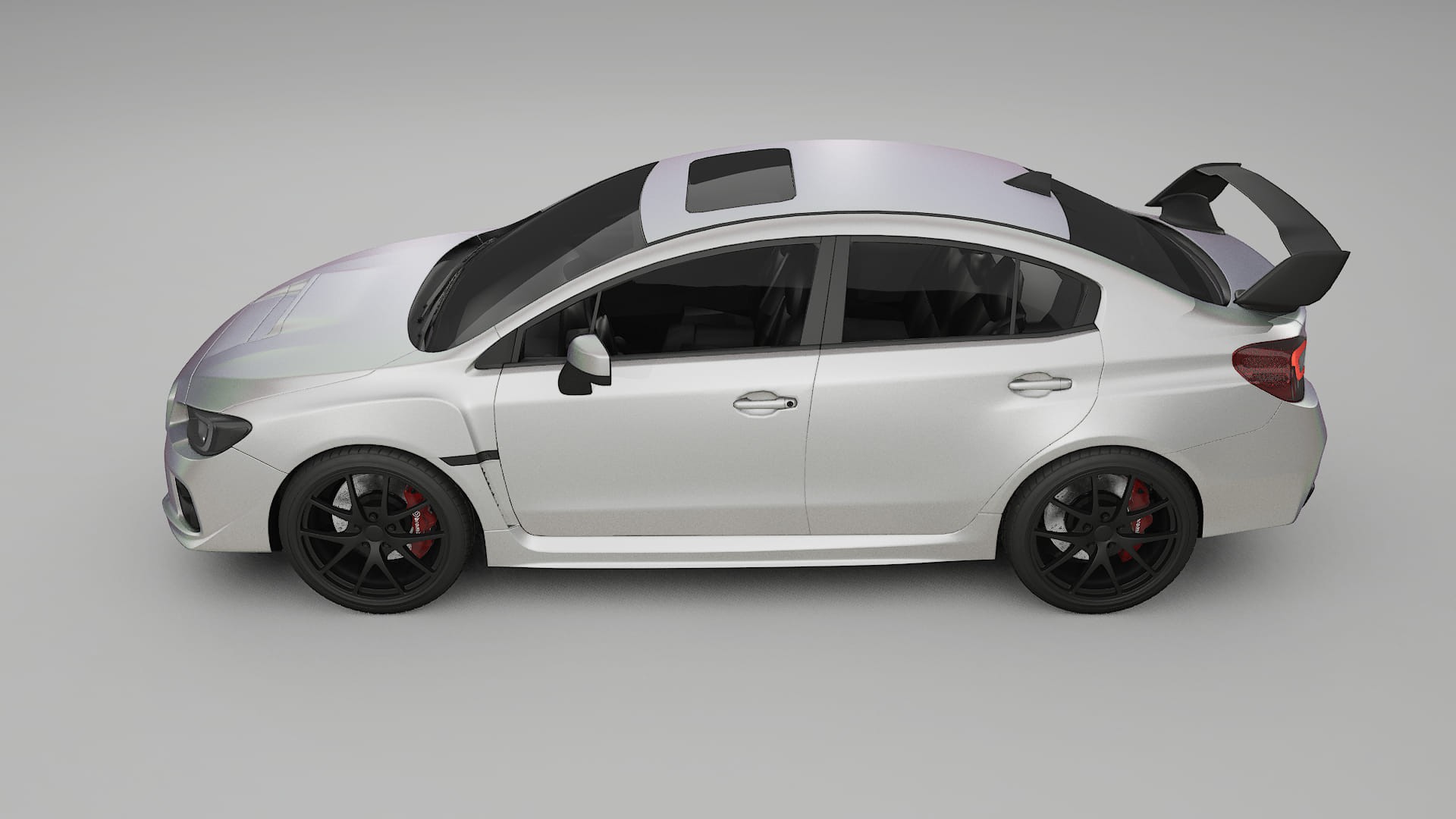 Subaru Impreza WRX Sti VA prefacelift pre LCI TPU Lackskyddsfilm | NEBULA Färgskiftande PPF – Komplett Förskuret Kit