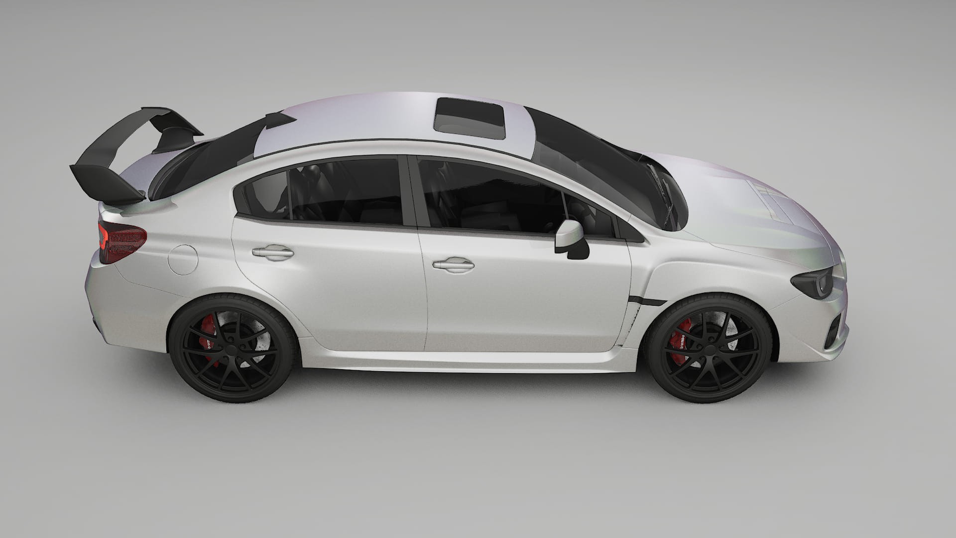 Subaru Impreza WRX Sti VA prefacelift pre LCI TPU Lackskyddsfilm | NEBULA Färgskiftande PPF – Komplett Förskuret Kit