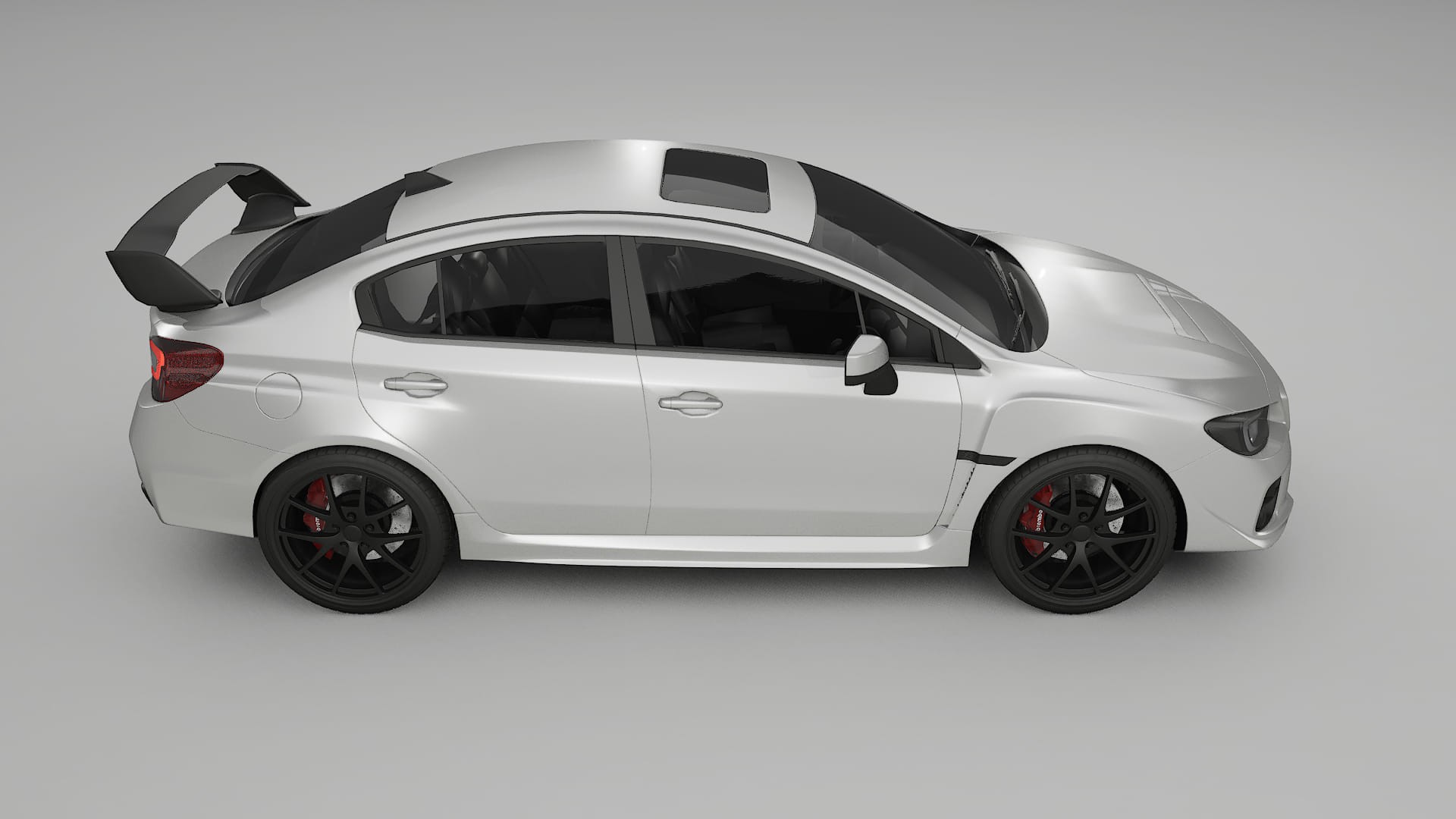 Subaru Impreza WRX Sti VA prefacelift pre LCI TPU Lackskyddsfilm | OPAL Färgskiftande PPF – Komplett Förskuret Kit