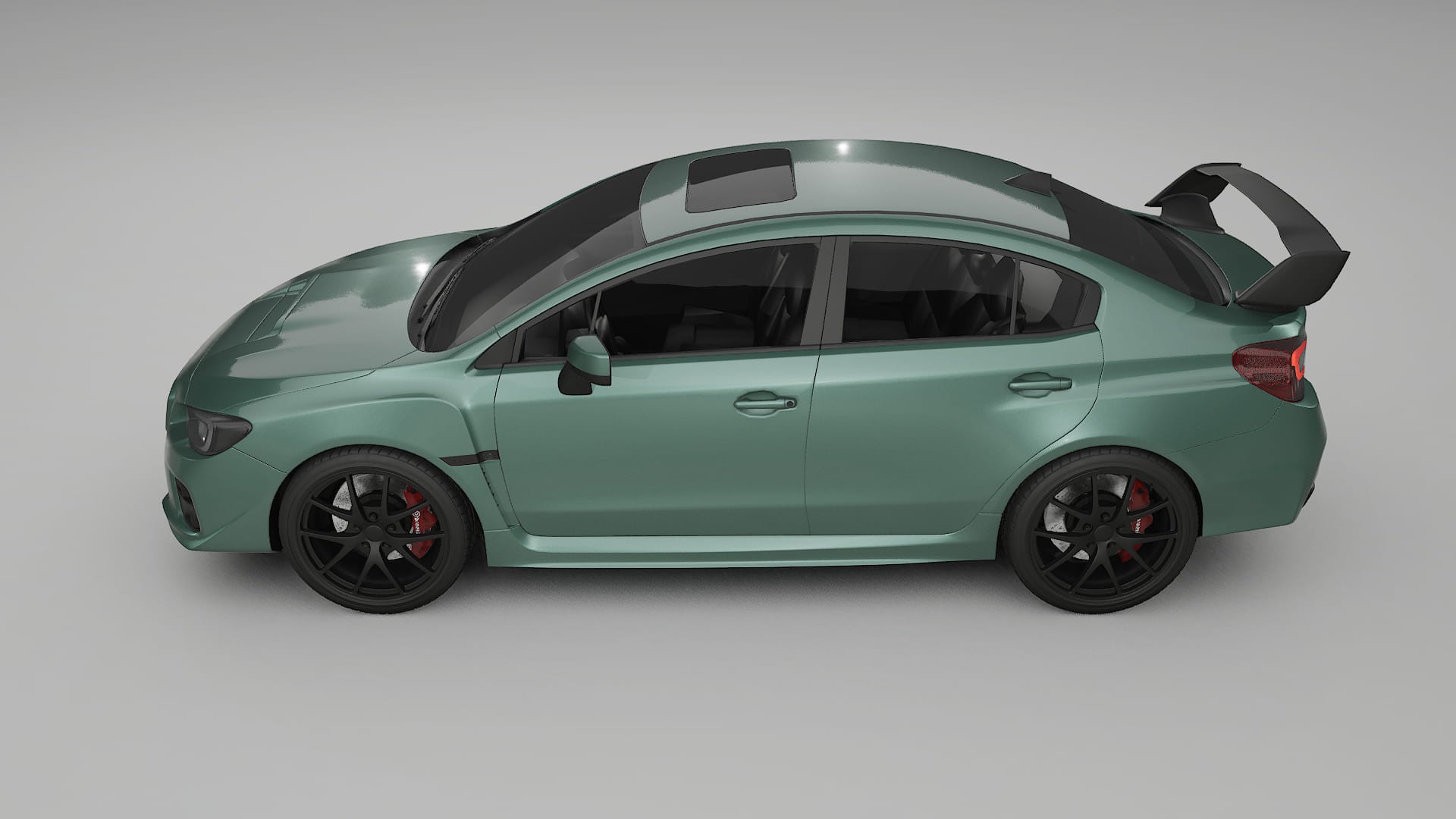 Subaru Impreza WRX Sti VA prefacelift pre LCI TPU Lackskyddsfilm | EVERGREEN Färgskiftande PPF – Komplett Förskuret Kit
