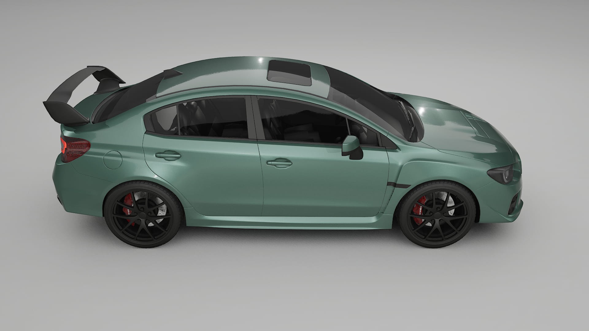 Subaru Impreza WRX Sti VA prefacelift pre LCI TPU Lackskyddsfilm | EVERGREEN Färgskiftande PPF – Komplett Förskuret Kit