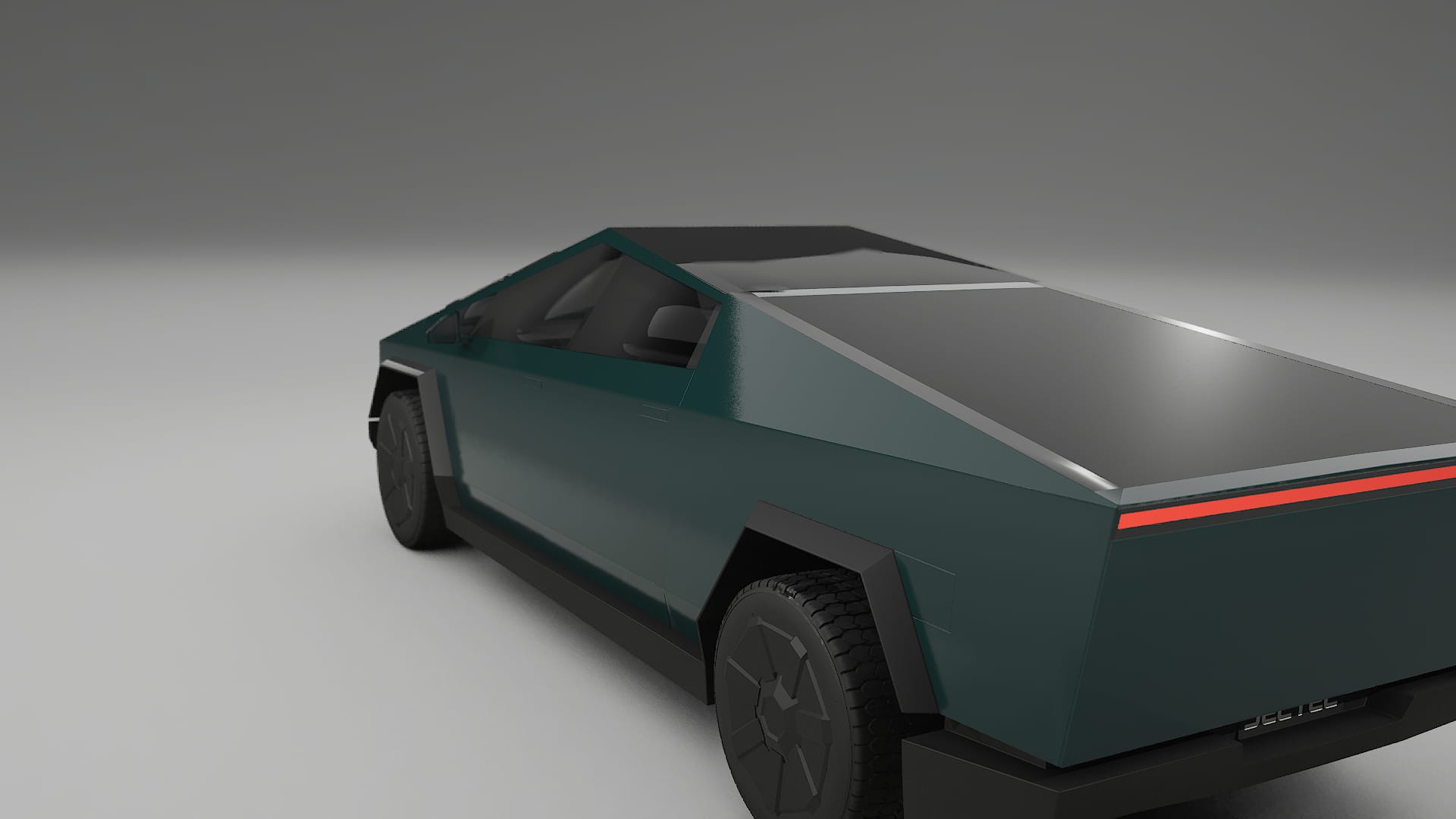 Tesla Cybertruck TPU Lackskyddsfilm | INFERNO Färgskiftande PPF – Komplett Förskuret Kit