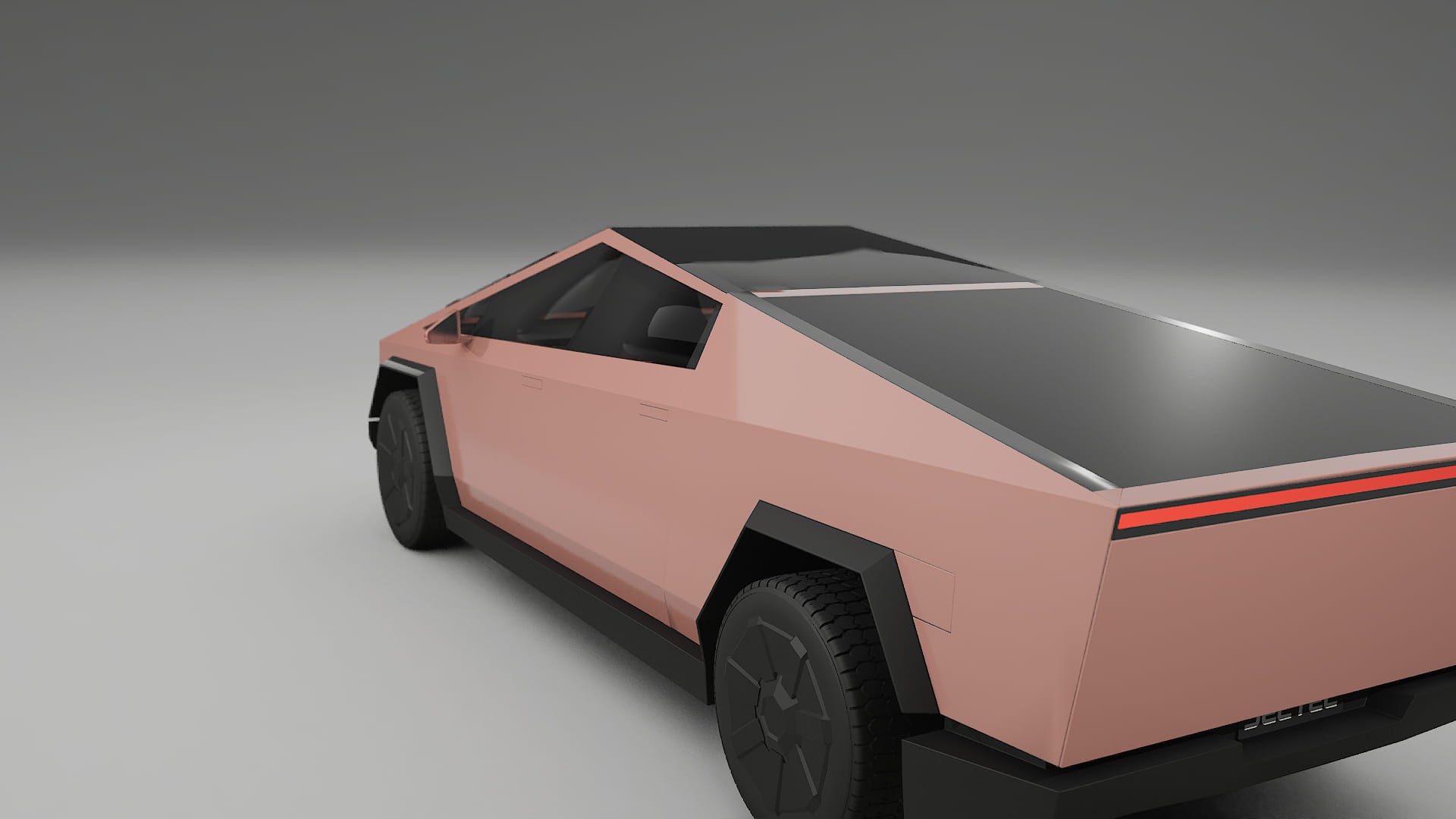 Tesla Cybertruck TPU Lackskyddsfilm | BLUSH Färgskiftande PPF – Komplett Förskuret Kit