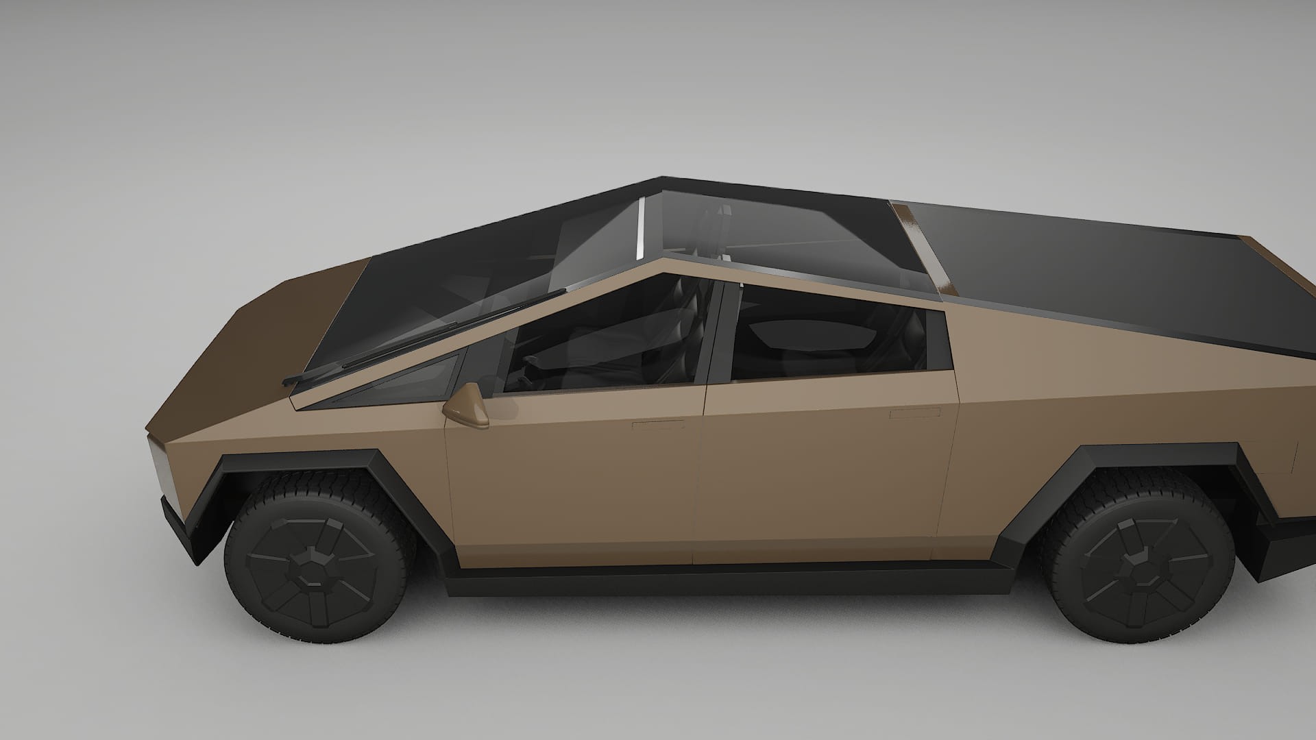 Tesla Cybertruck TPU Lackskyddsfilm | SAHARA Färgskiftande PPF – Komplett Förskuret Kit