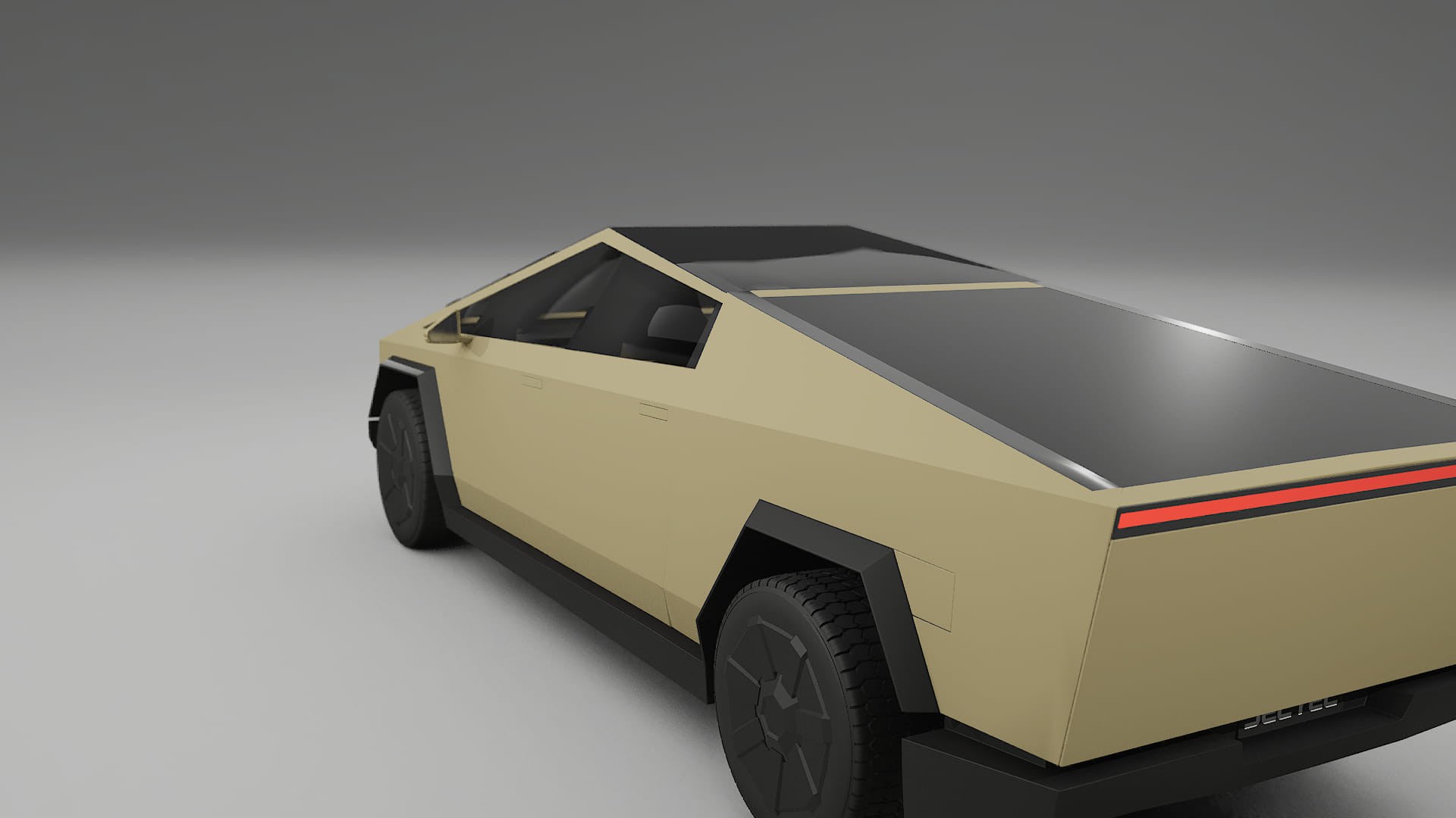 Tesla Cybertruck TPU Lackskyddsfilm | SAND Färgskiftande PPF – Komplett Förskuret Kit