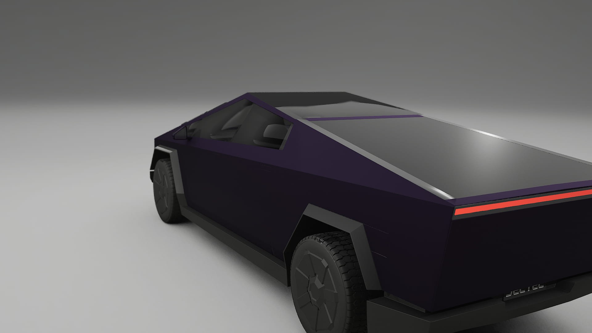 Tesla Cybertruck TPU Lackskyddsfilm | VIOLET Färgskiftande PPF – Komplett Förskuret Kit