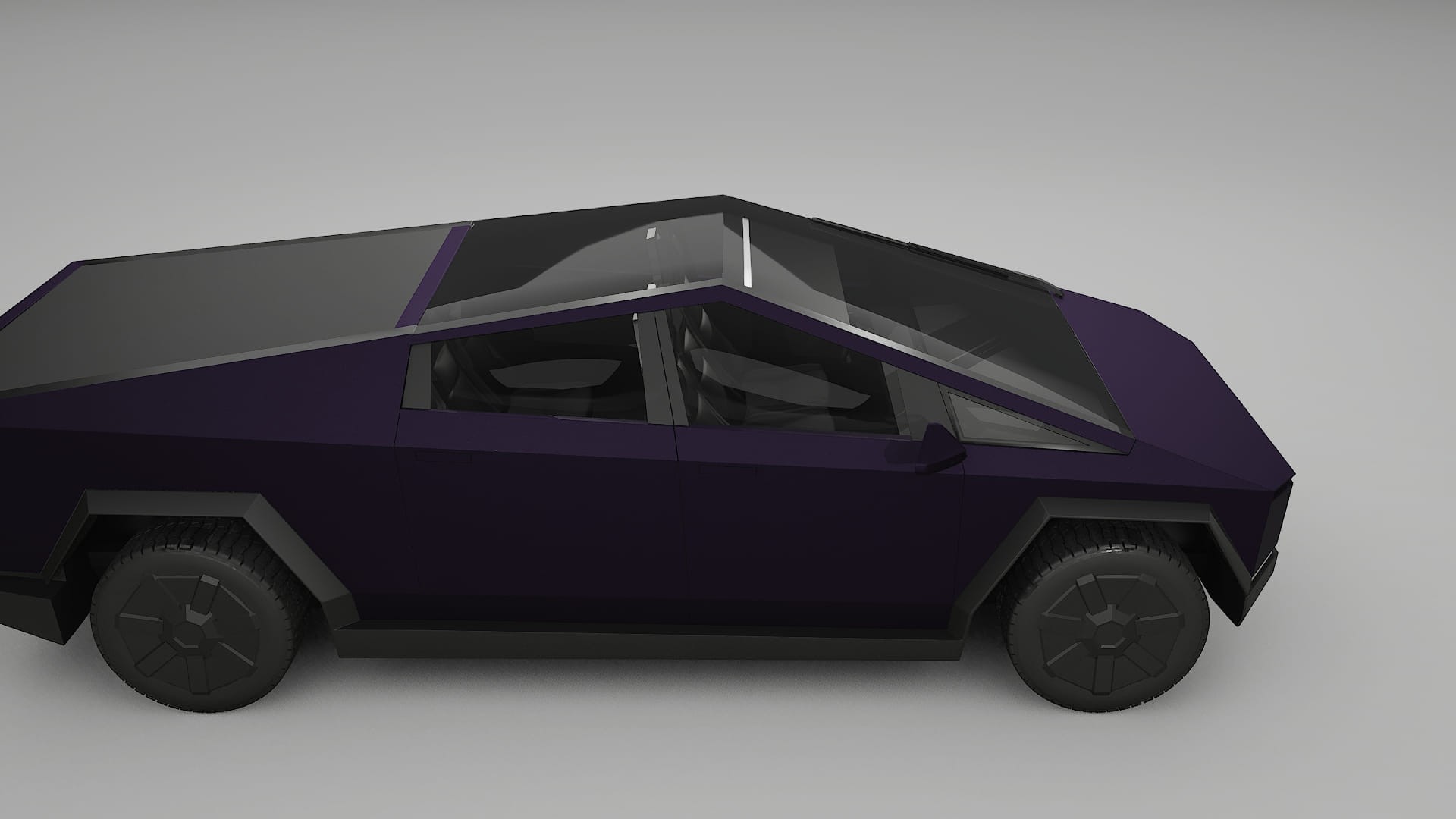 Tesla Cybertruck TPU Lackskyddsfilm | VIOLET Färgskiftande PPF – Komplett Förskuret Kit