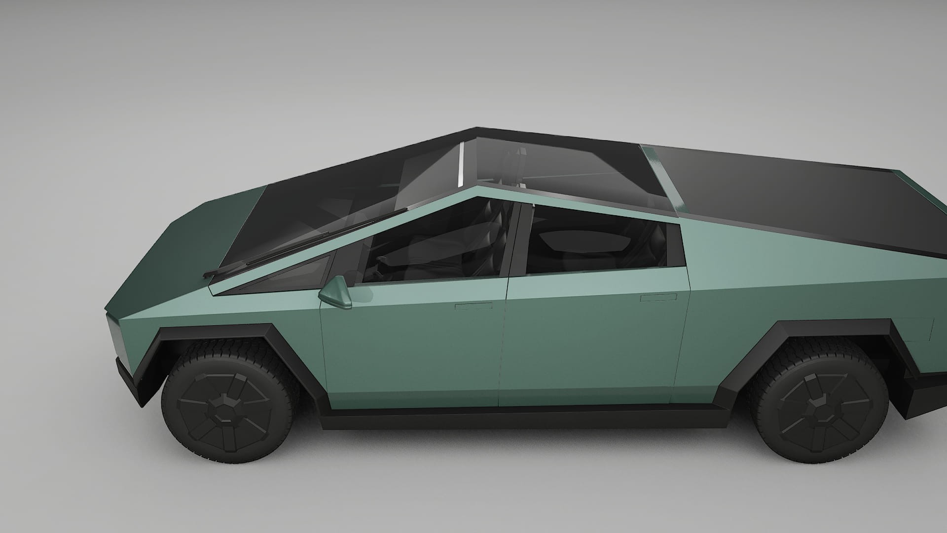 Tesla Cybertruck TPU Lackskyddsfilm | EVERGREEN Färgskiftande PPF – Komplett Förskuret Kit