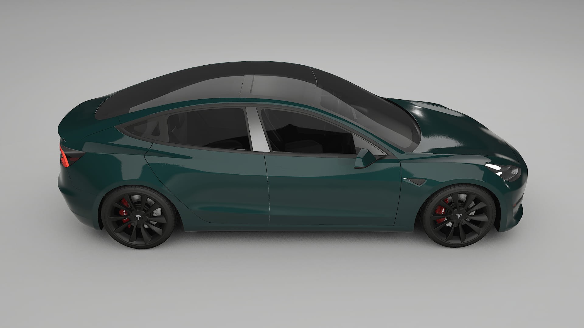 Tesla Model3 TPU Lackskyddsfilm | INFERNO Färgskiftande PPF – Komplett Förskuret Kit