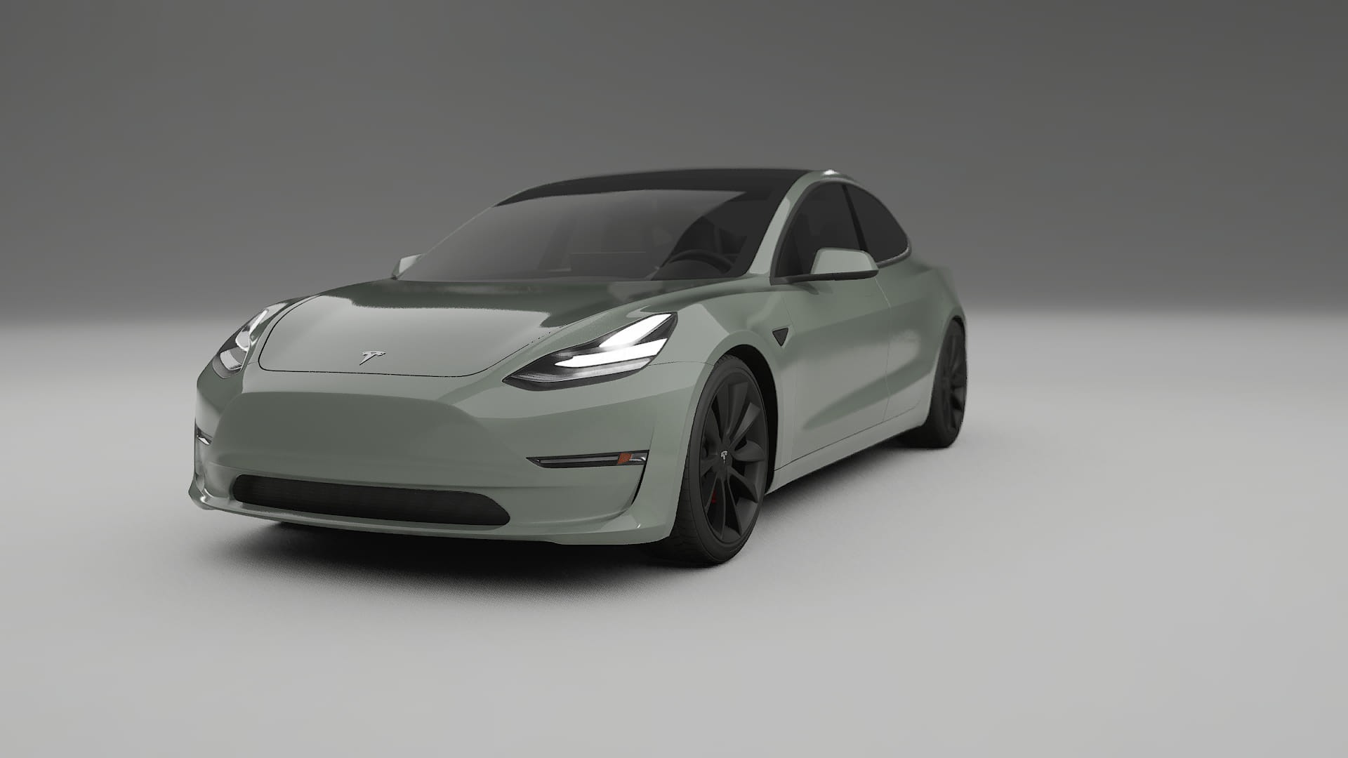 Tesla Model3 TPU Lackskyddsfilm | SLATE Färgskiftande PPF – Komplett Förskuret Kit