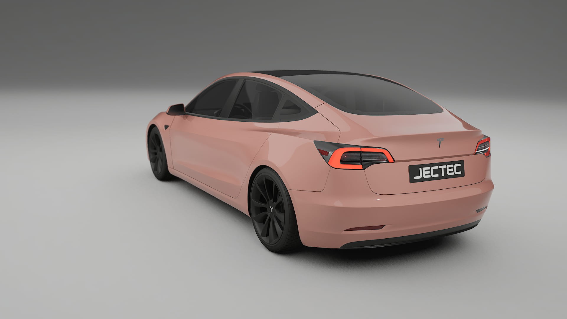 Tesla Model3 TPU Lackskyddsfilm | BLUSH Färgskiftande PPF – Komplett Förskuret Kit