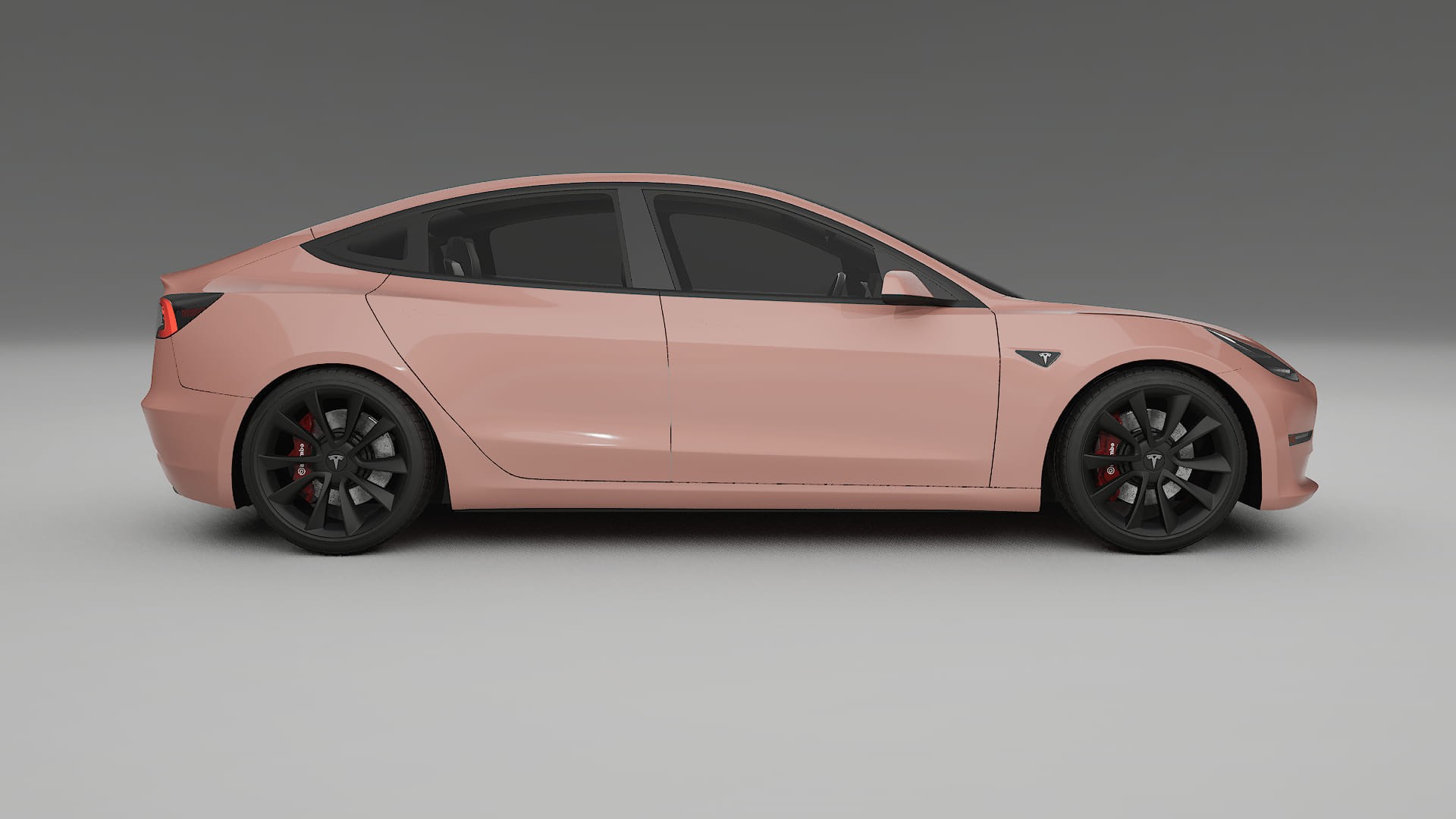 Tesla Model3 TPU Lackskyddsfilm | BLUSH Färgskiftande PPF – Komplett Förskuret Kit